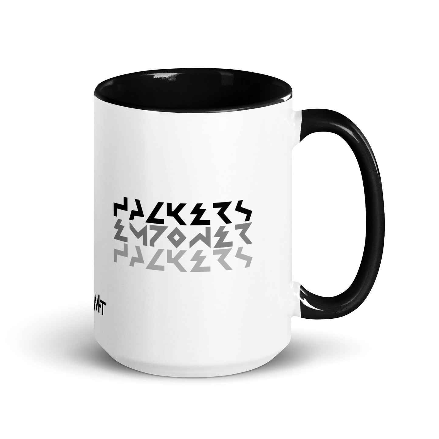 Hackers Empower Hackers V4 - Mug with Color Inside by DarkByteGear
