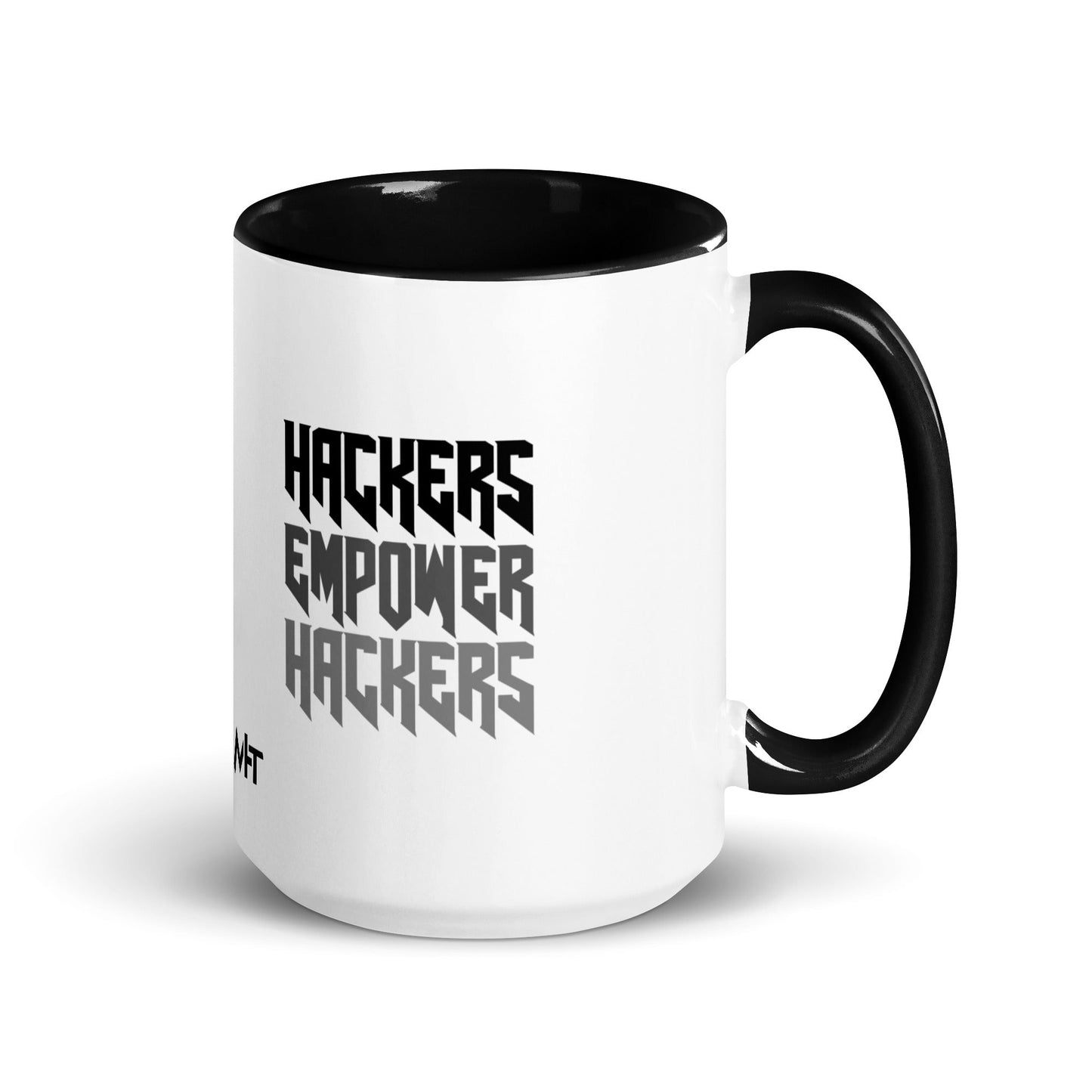 Hackers Empower Hackers V4 - Mug with Color Inside by DarkByteGear
