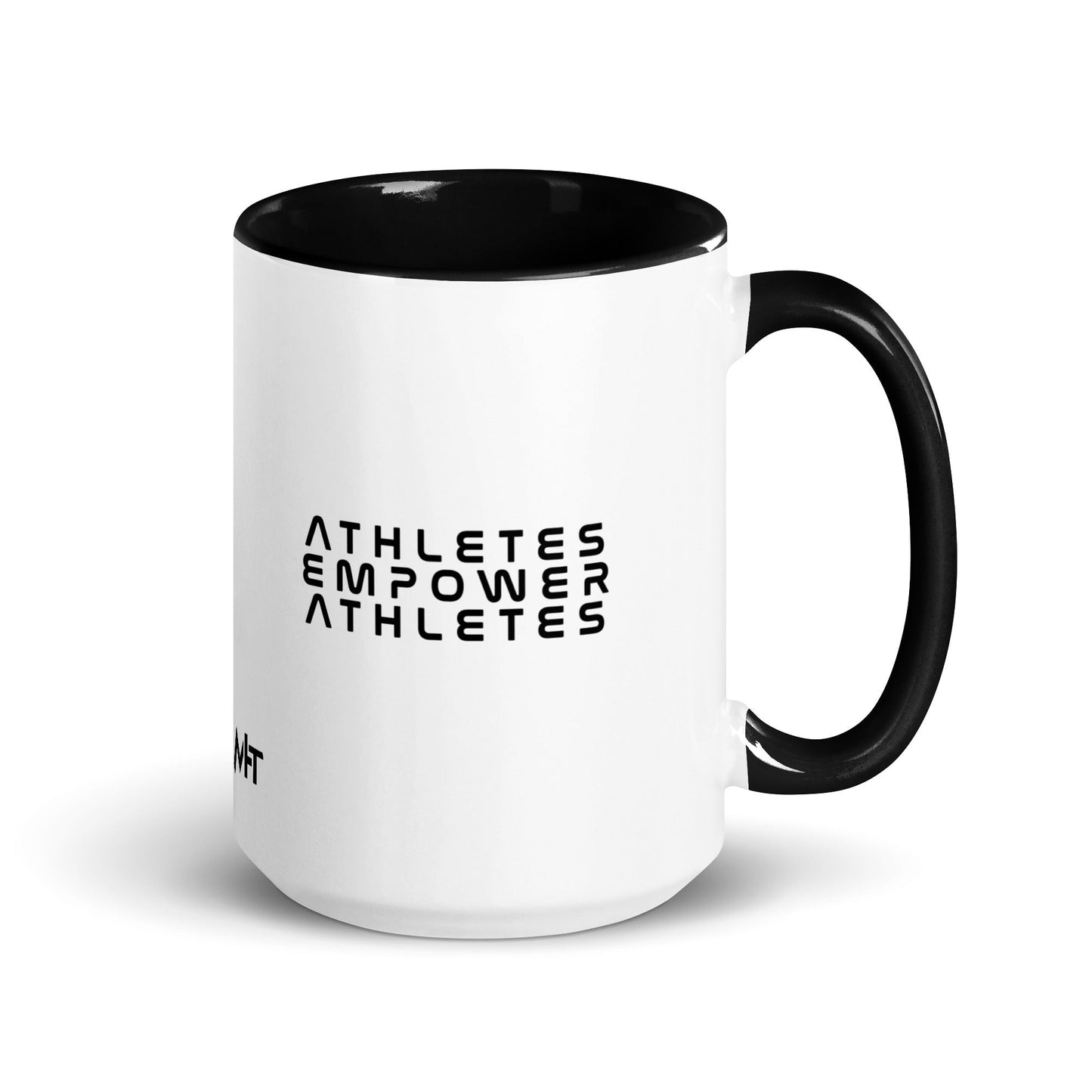 Athletes Empower Athletes - Mug with Color Inside by DarkByteGear