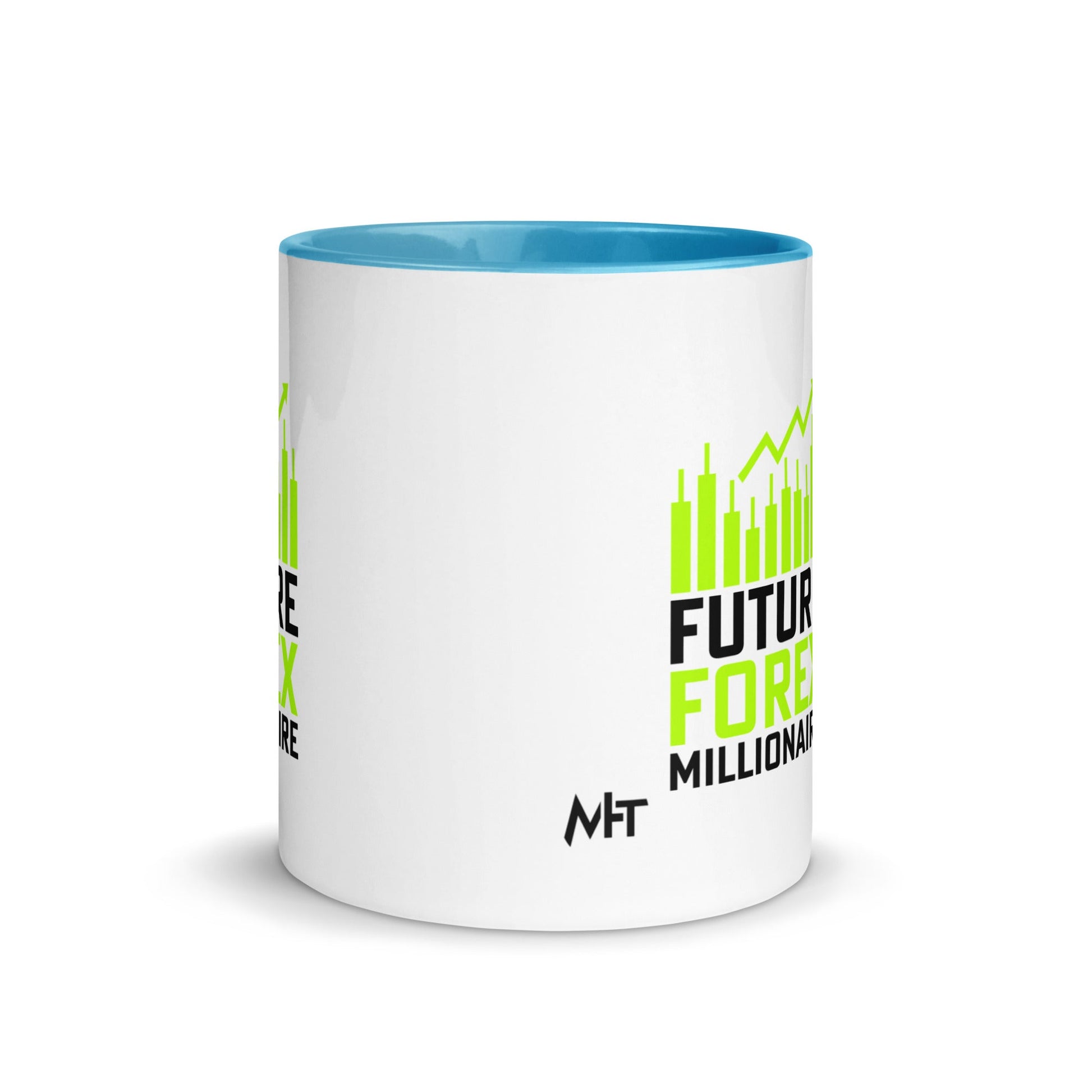 Future Forex Millionaire in Dark Text - Mug with Color Inside by DarkByteGear