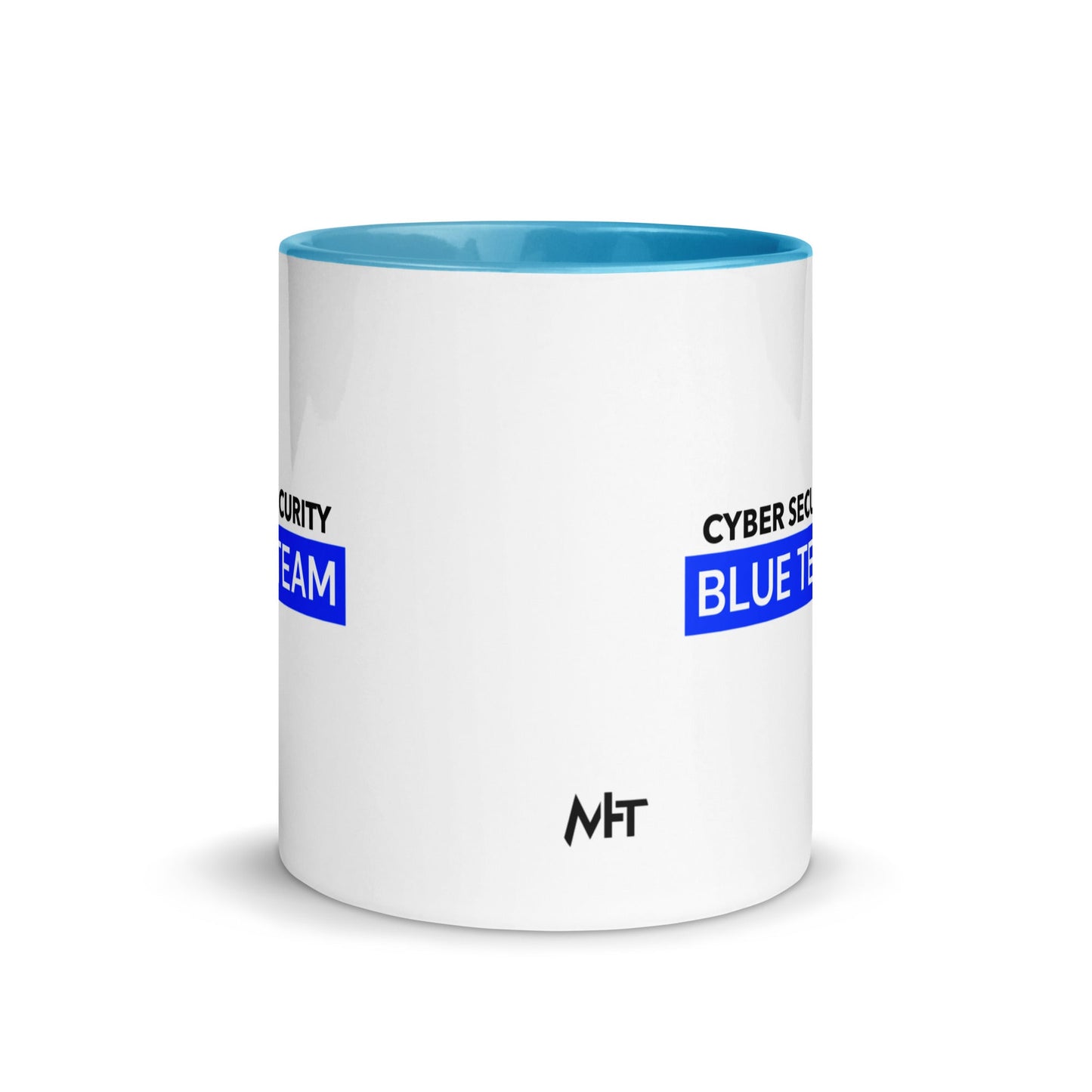 Cyber Security Blue Team V7 - Mug with Color Inside by DarkByteGear