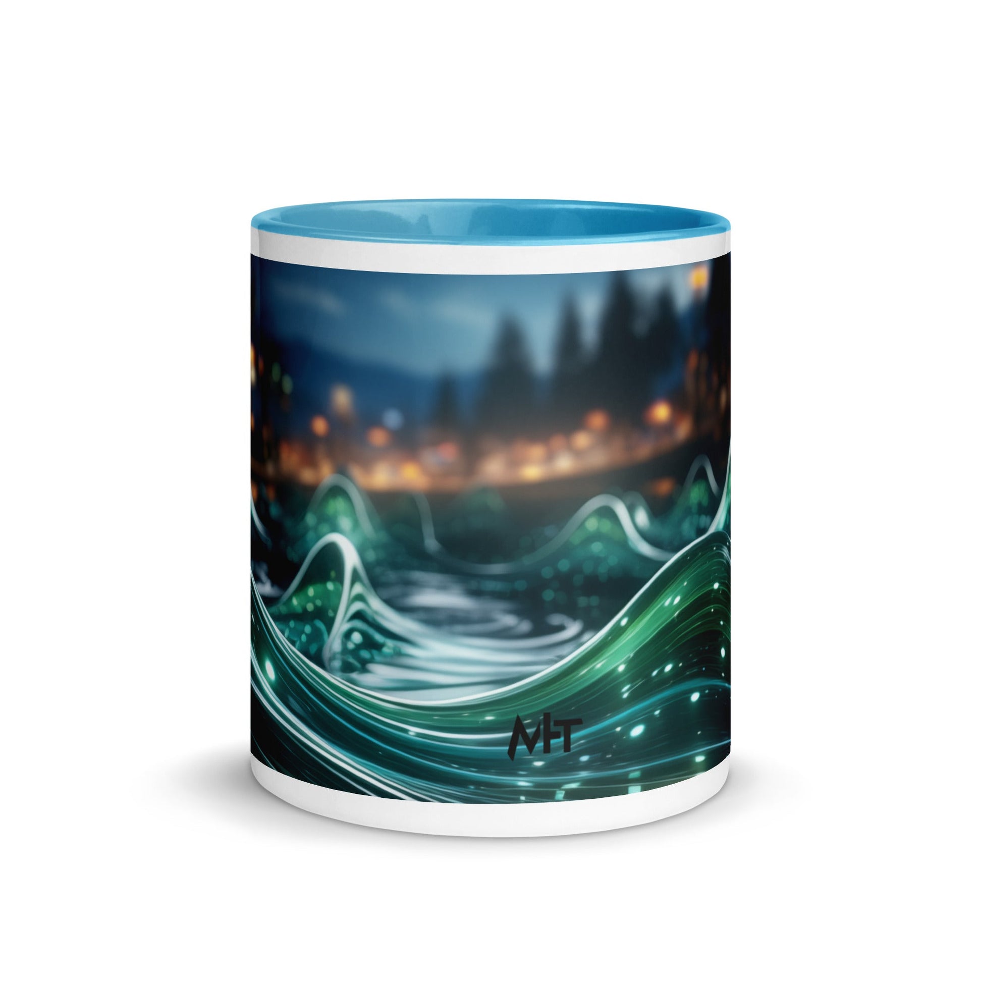Neon AI V1 - Mug with Color Inside by DarkByteGear
