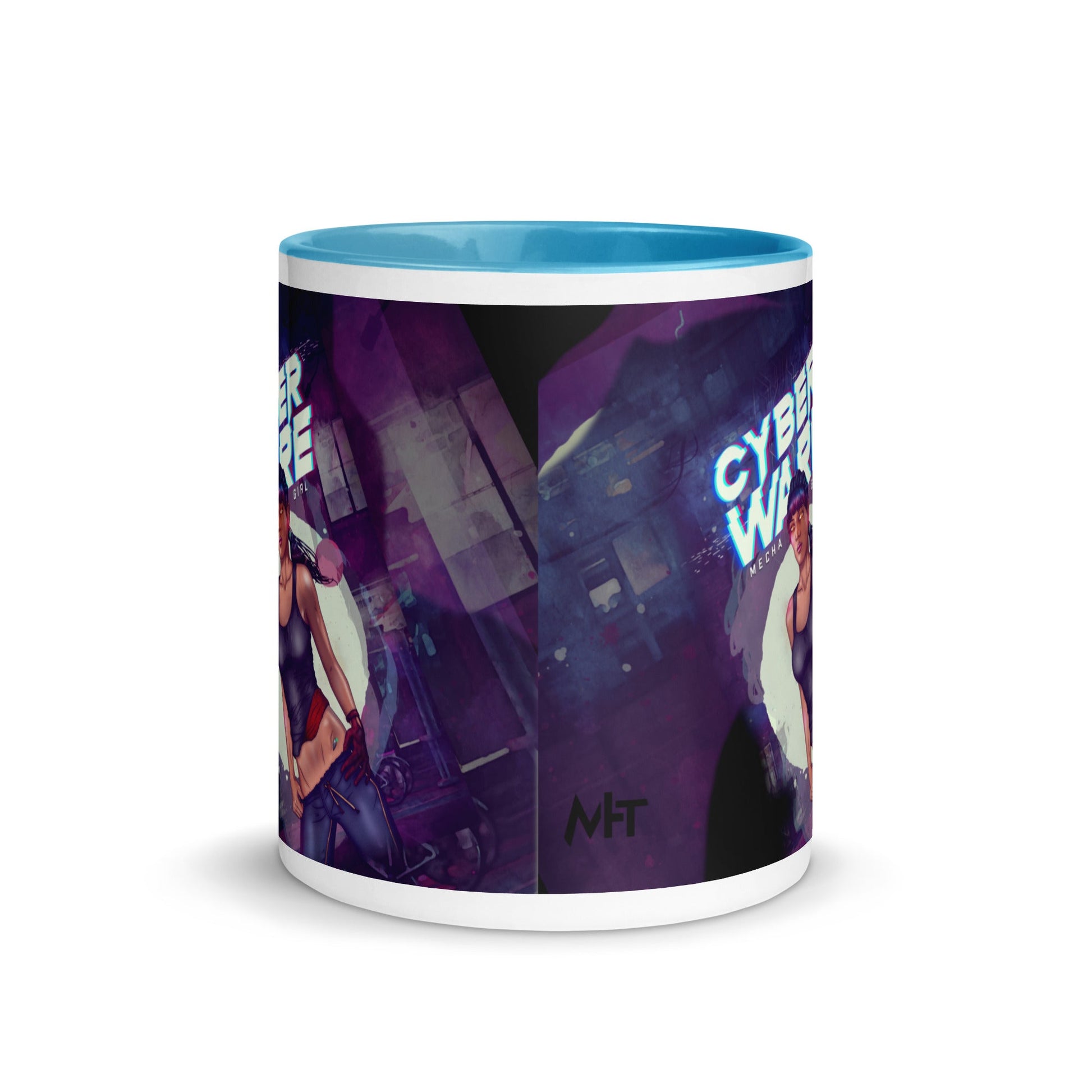 Cyberware Mecha Girl - Mug with Color Inside by DarkByteGear