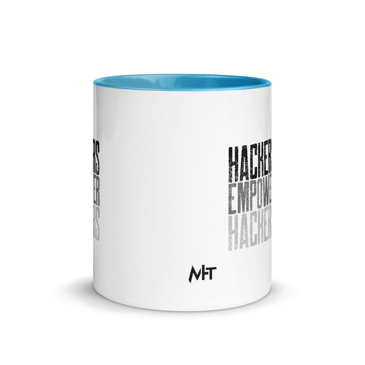Hackers Empower Hackers V1 - Mug with Color Inside by DarkByteGear