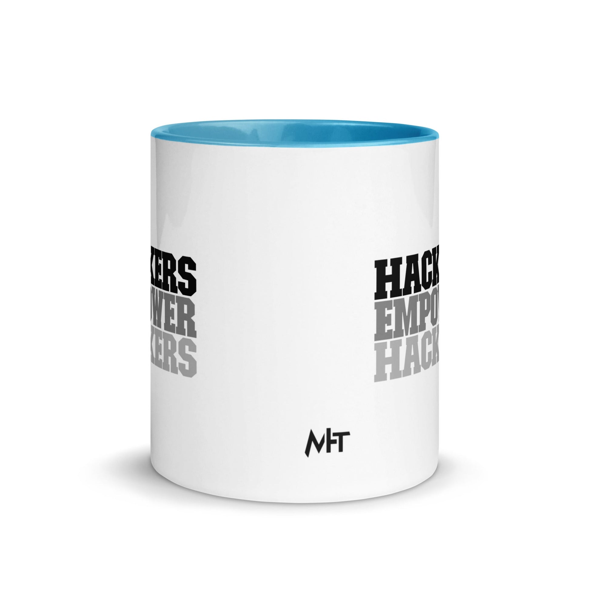 Hackers Empower Hackers V2 - Mug with Color Inside by DarkByteGear