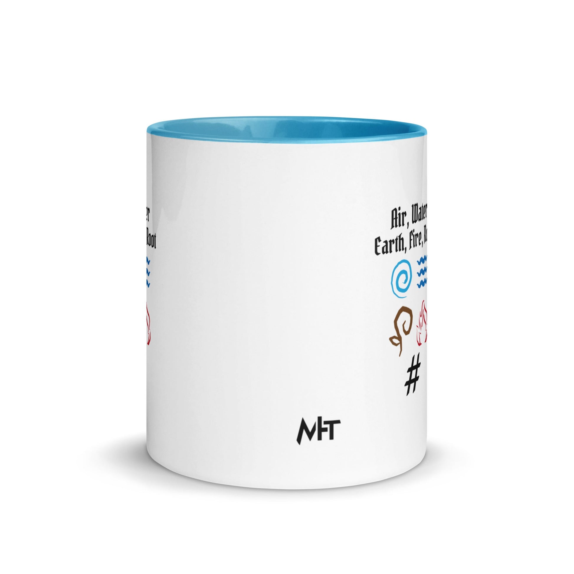 Air, Water, Earth, Fire, Root - Mug with Color Inside by DarkByteGear