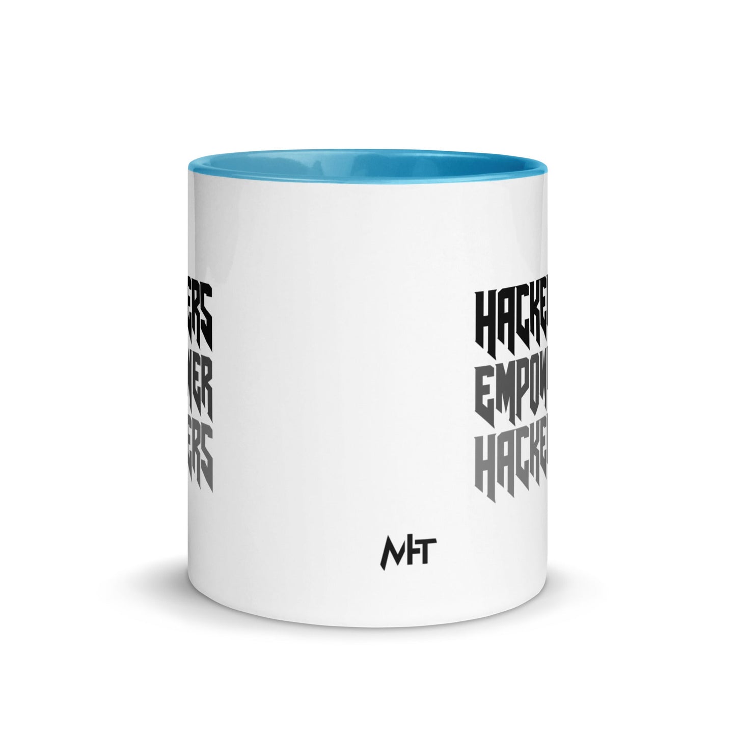 Hackers Empower Hackers V4 - Mug with Color Inside by DarkByteGear