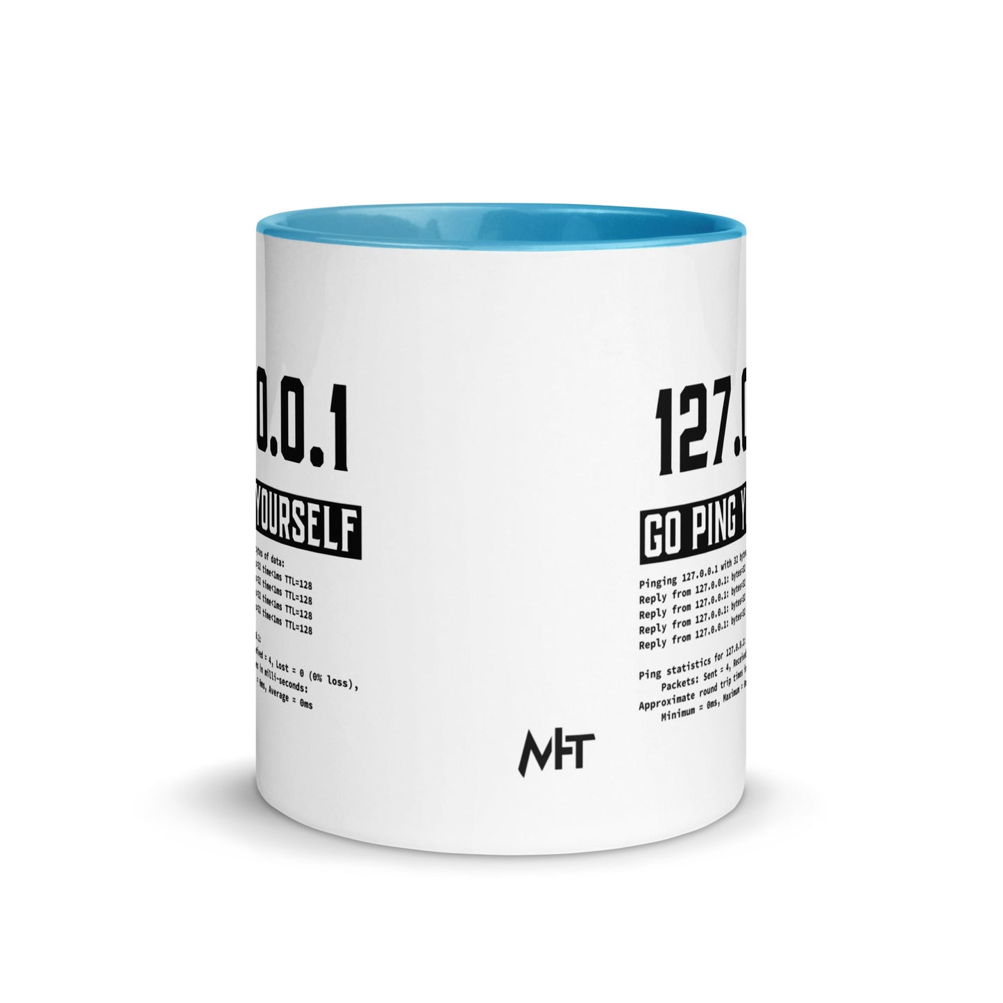Go ping yourself - Mug with Color Inside by DarkByteGear