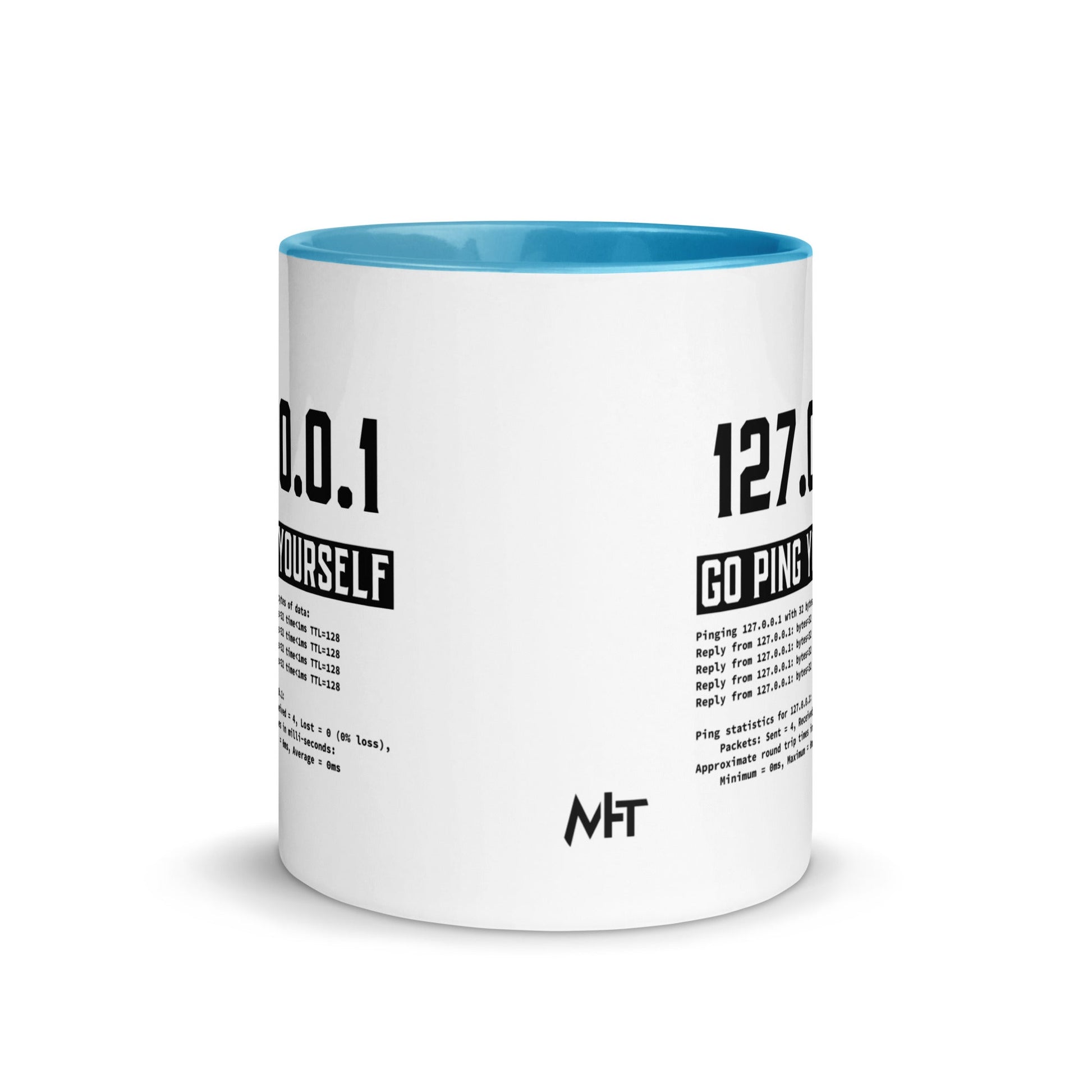 Go ping yourself - Mug with Color Inside by DarkByteGear
