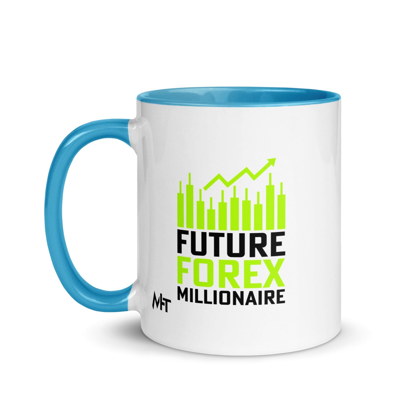 Future Forex Millionaire in Dark Text - Mug with Color Inside by DarkByteGear