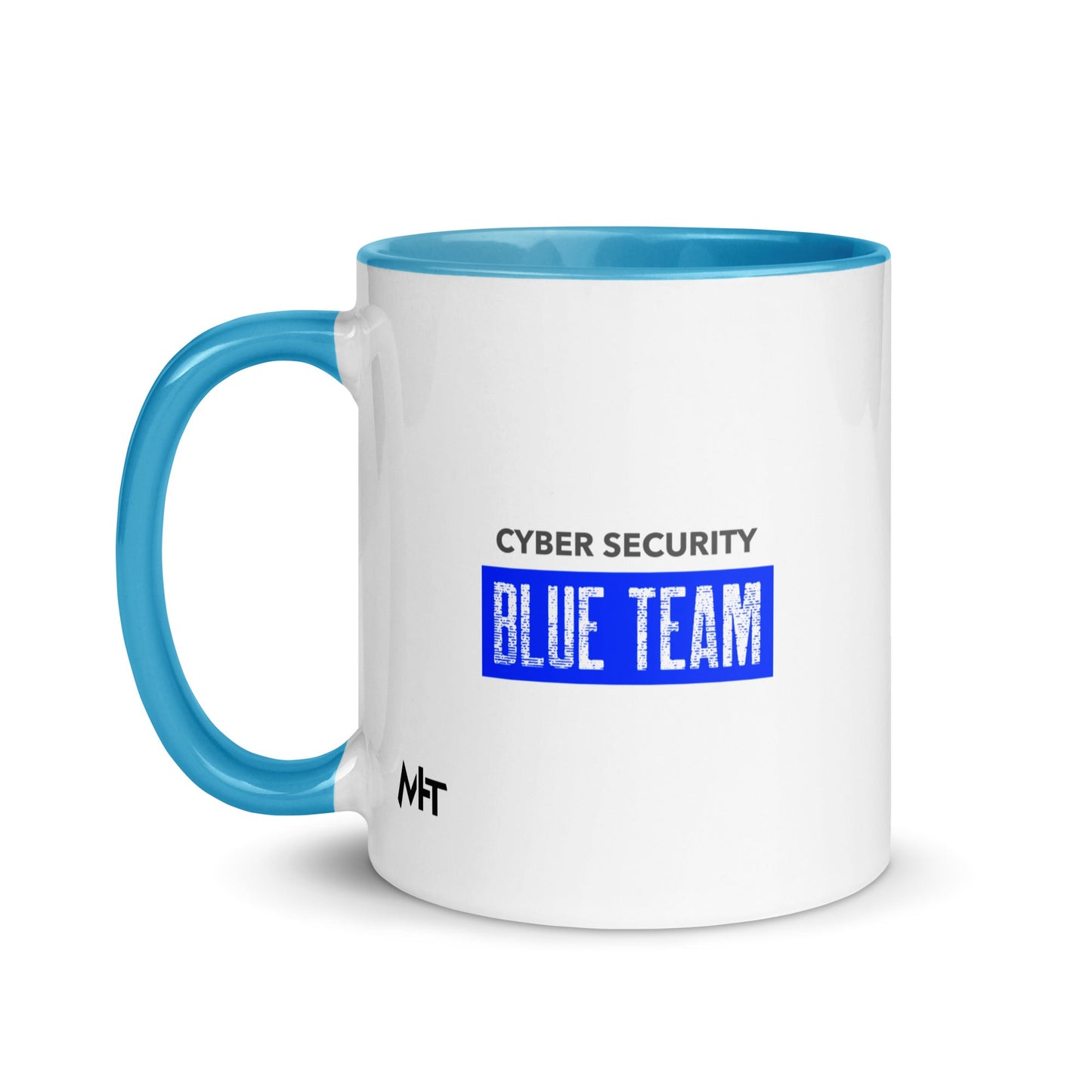 Cyber Security Blue Team V5 - Mug with Color Inside by DarkByteGear