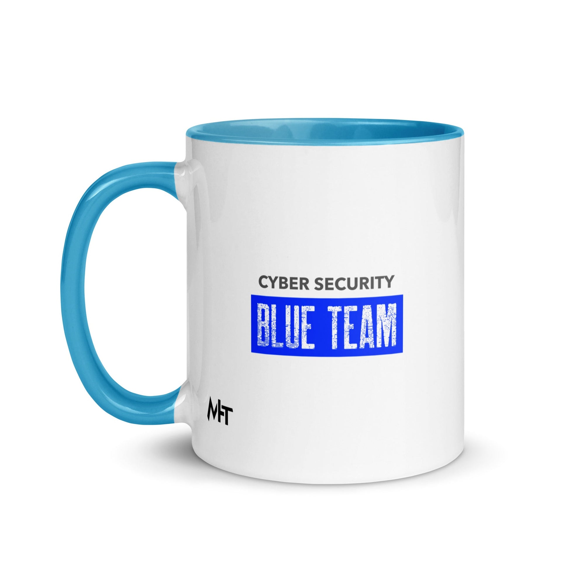 Cyber Security Blue Team V5 - Mug with Color Inside by DarkByteGear