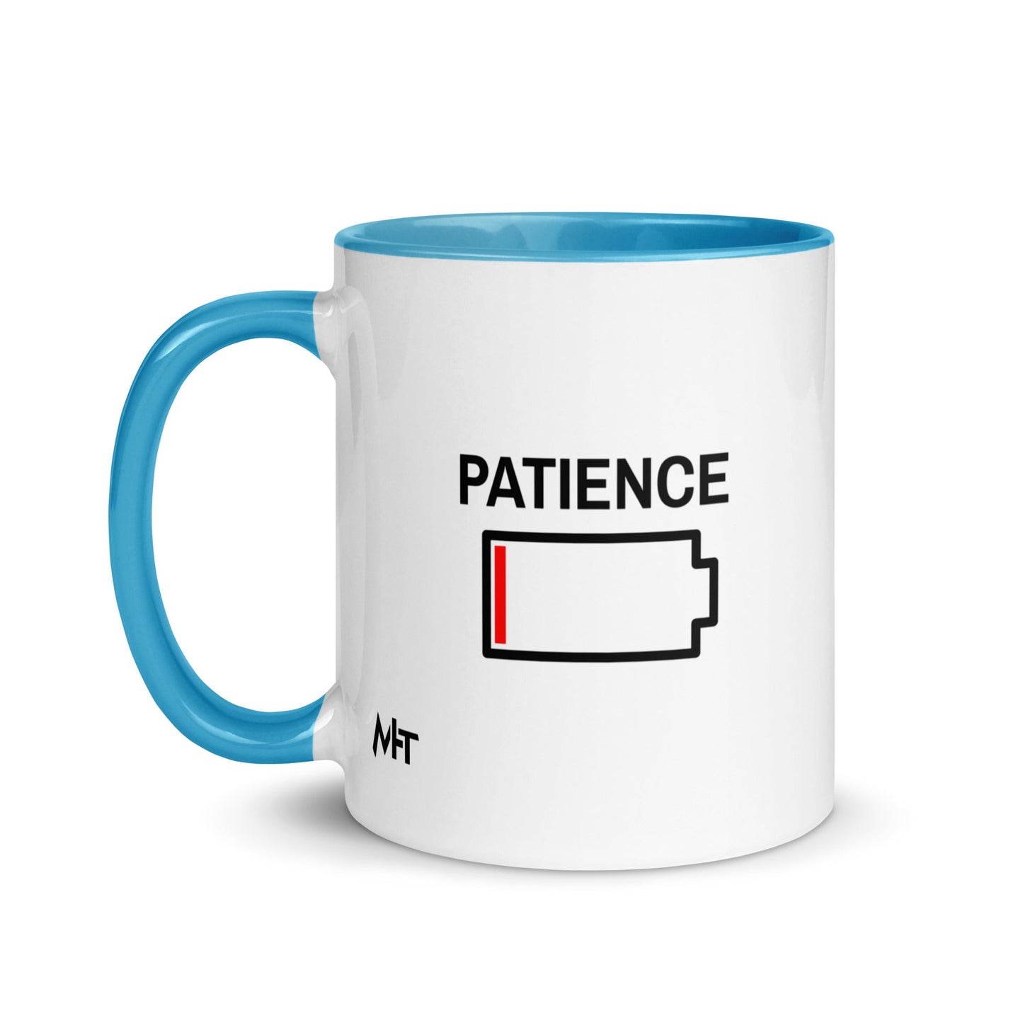 Patience - Mug with Color Inside by DarkByteGear