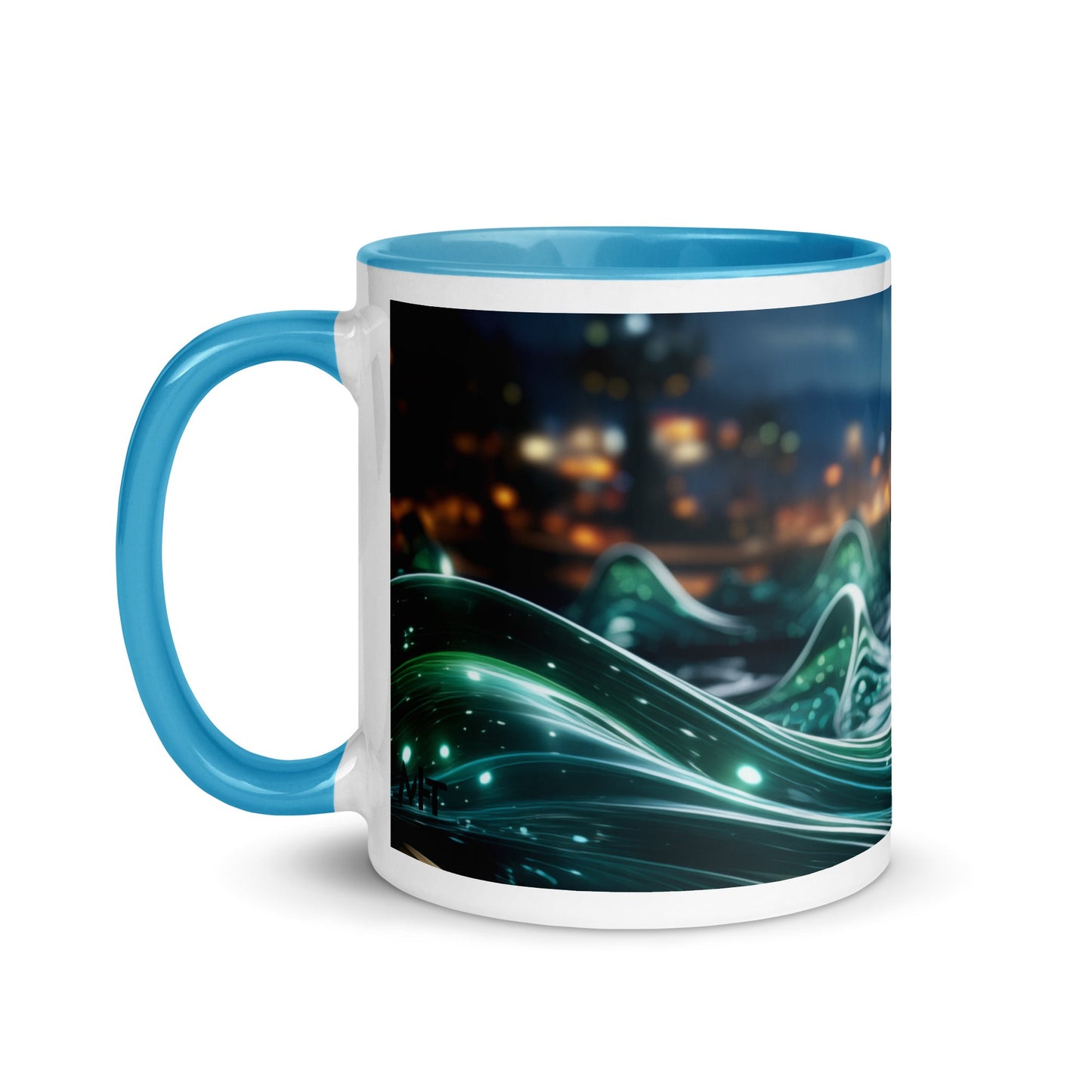 Neon AI V1 - Mug with Color Inside by DarkByteGear