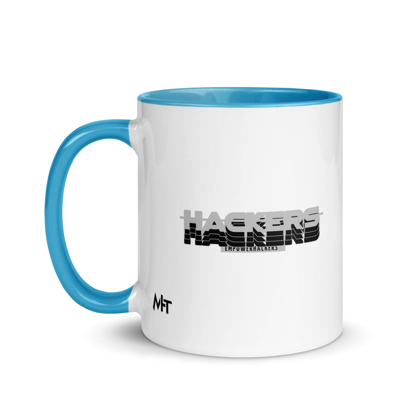 Hackers Empower Hackers V3 - Mug with Color Inside by DarkByteGear