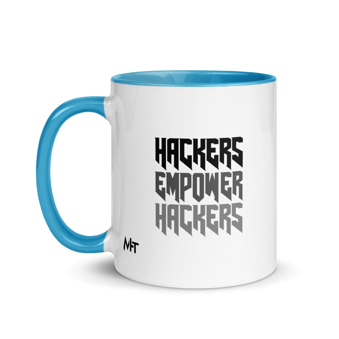 Hackers Empower Hackers V4 - Mug with Color Inside by DarkByteGear
