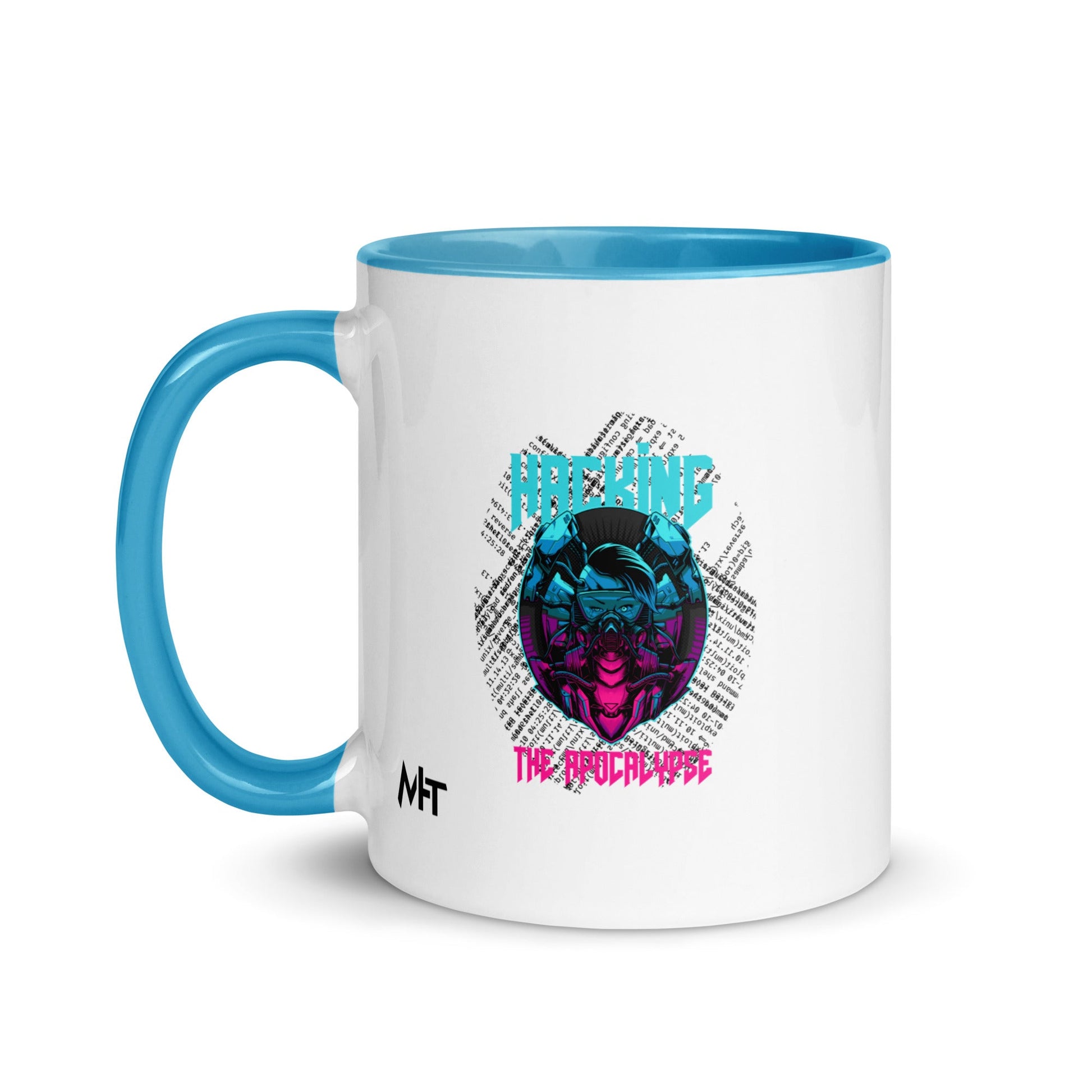 Hacking the apocalypse V2 - Mug with Color Inside by DarkByteGear