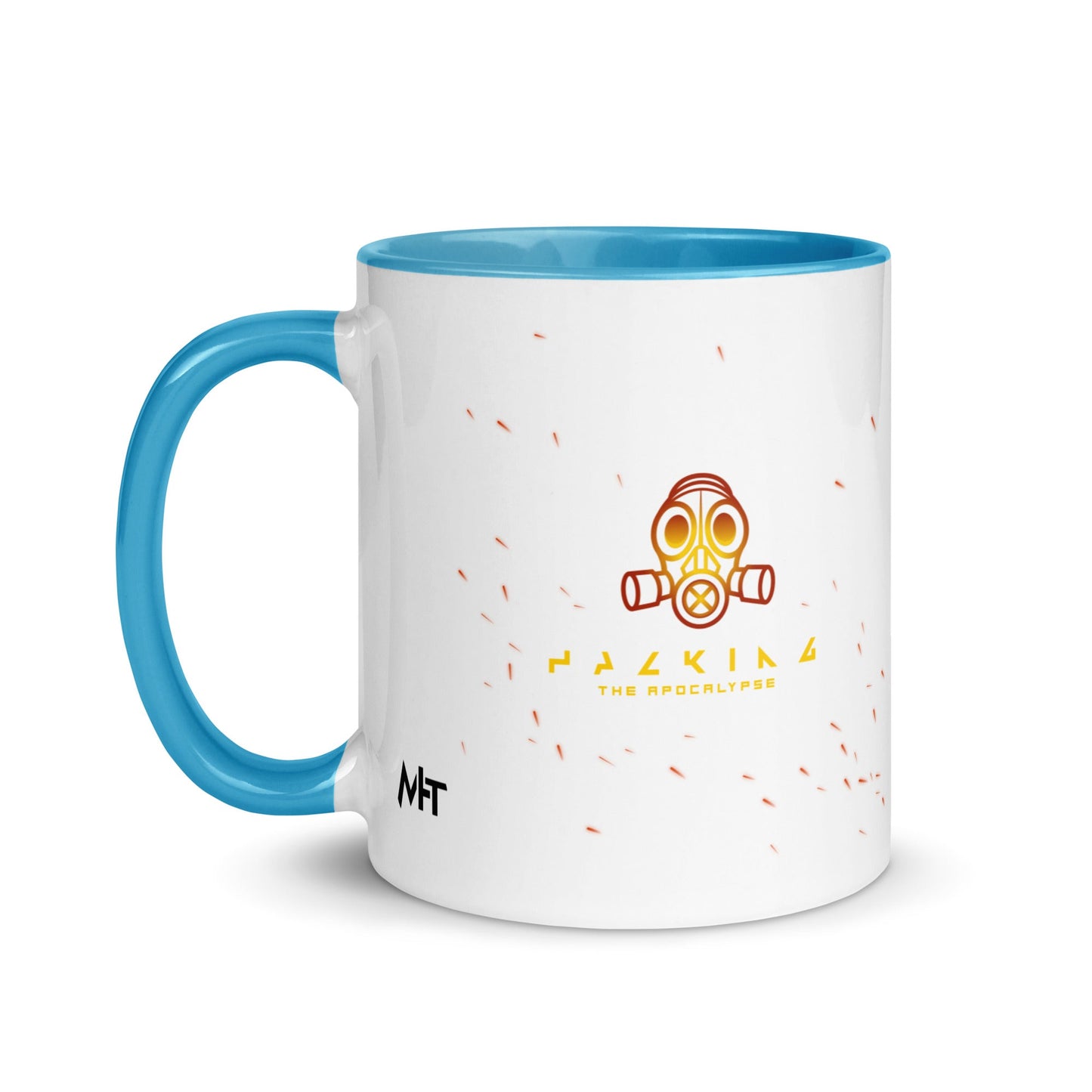 Hacking the apocalypse - Mug with Color Inside by DarkByteGear