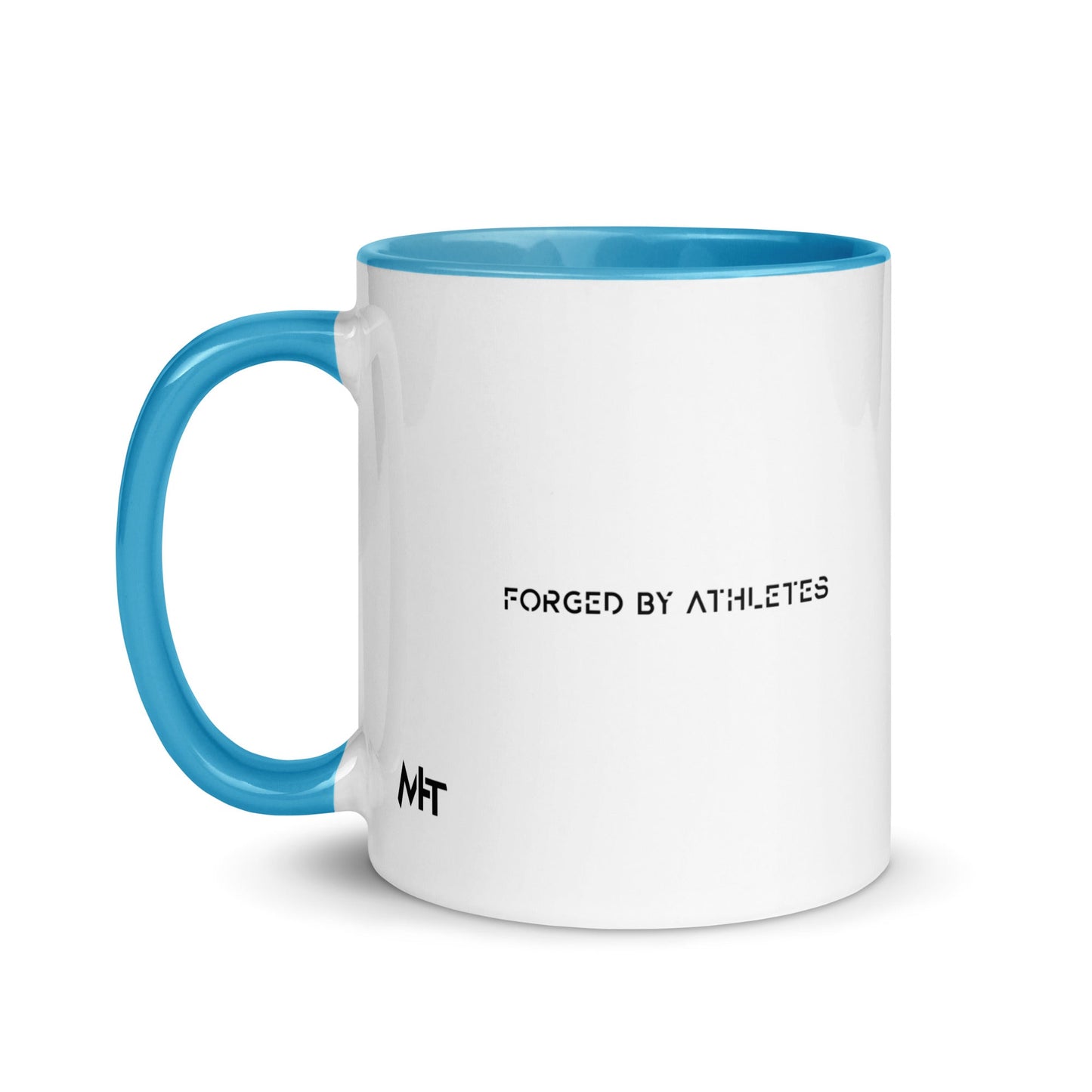 Forged by Athletes - Mug with Color Inside by DarkByteGear