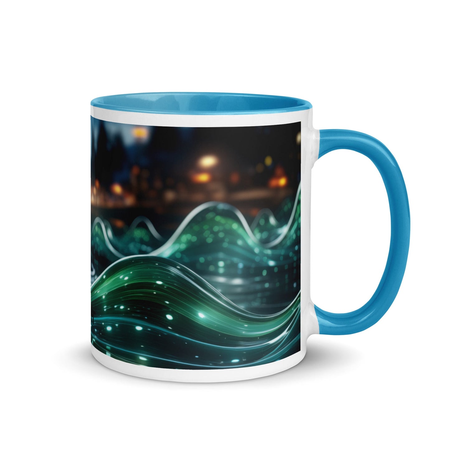Neon AI V1 - Mug with Color Inside by DarkByteGear