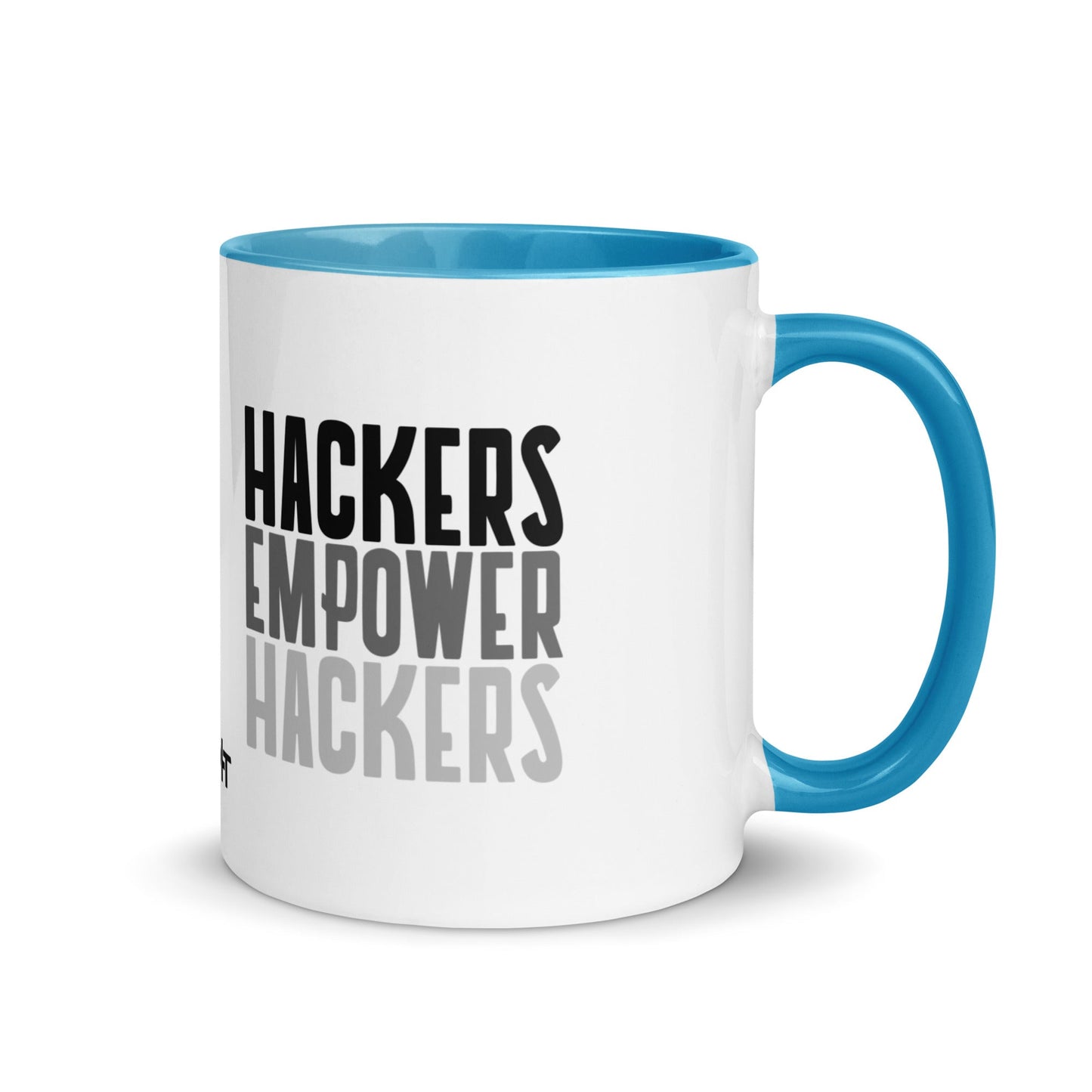 Hackers Empower Hackers - Mug with Color Inside by DarkByteGear