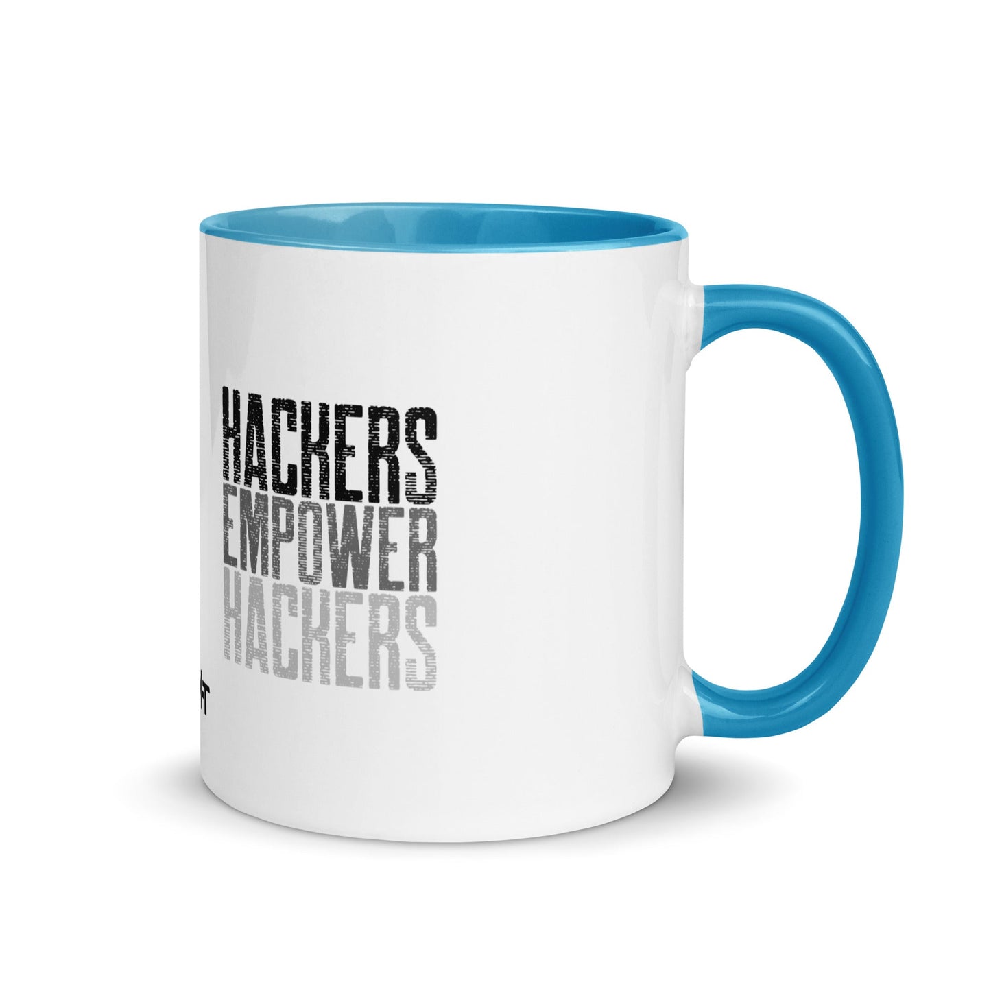 Hackers Empower Hackers V1 - Mug with Color Inside by DarkByteGear