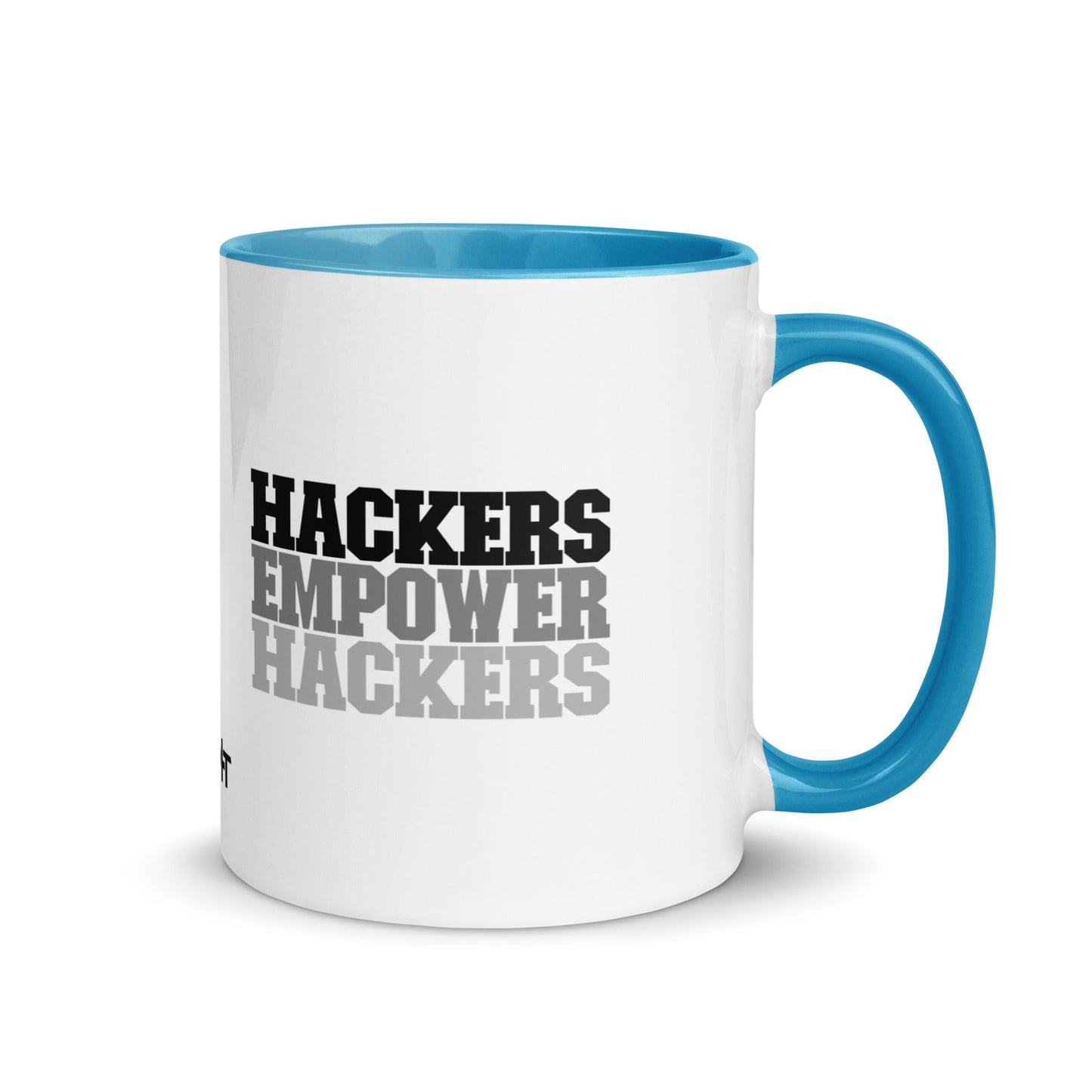 Hackers Empower Hackers V2 - Mug with Color Inside by DarkByteGear