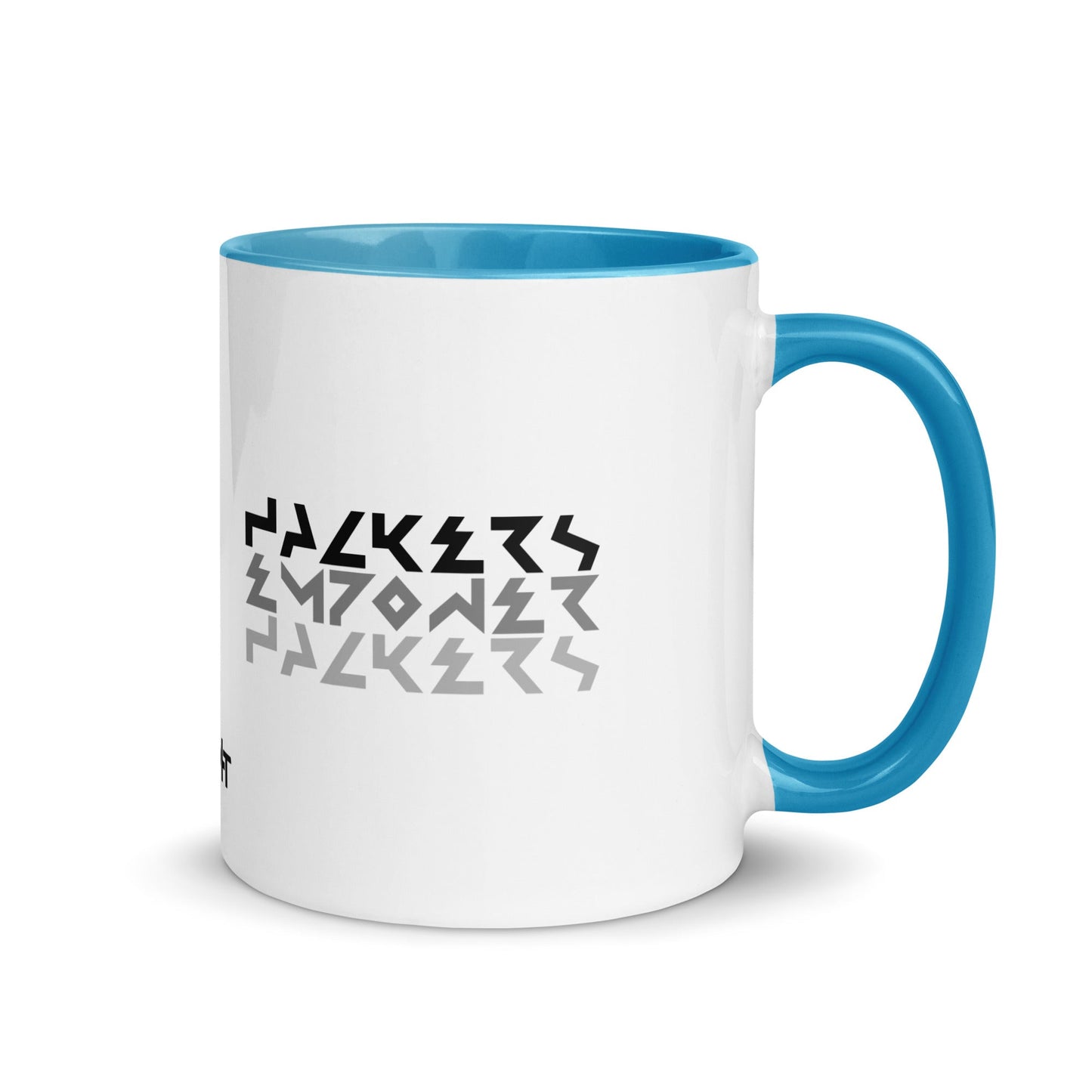 Hackers Empower Hackers V4 - Mug with Color Inside by DarkByteGear