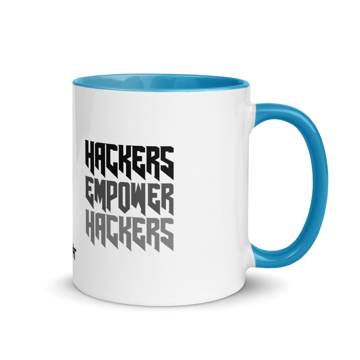 Hackers Empower Hackers V4 - Mug with Color Inside by DarkByteGear
