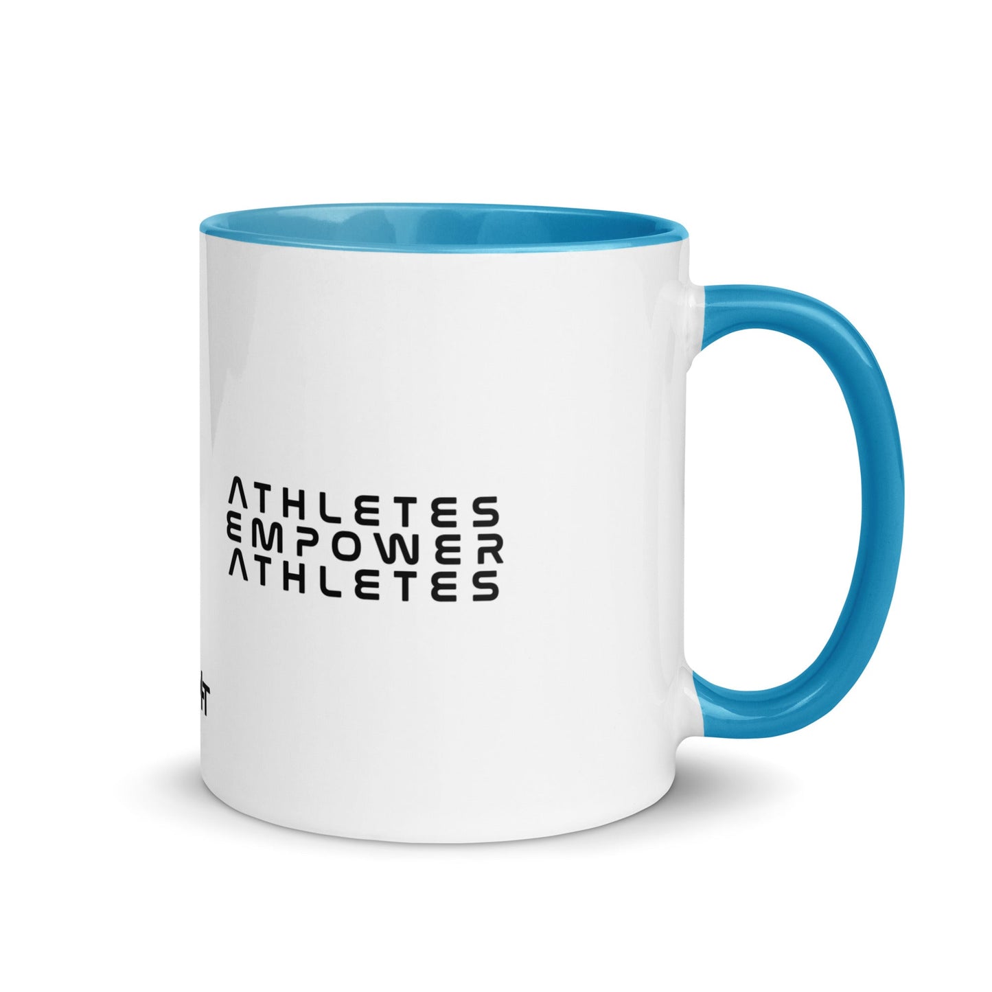 Athletes Empower Athletes - Mug with Color Inside by DarkByteGear