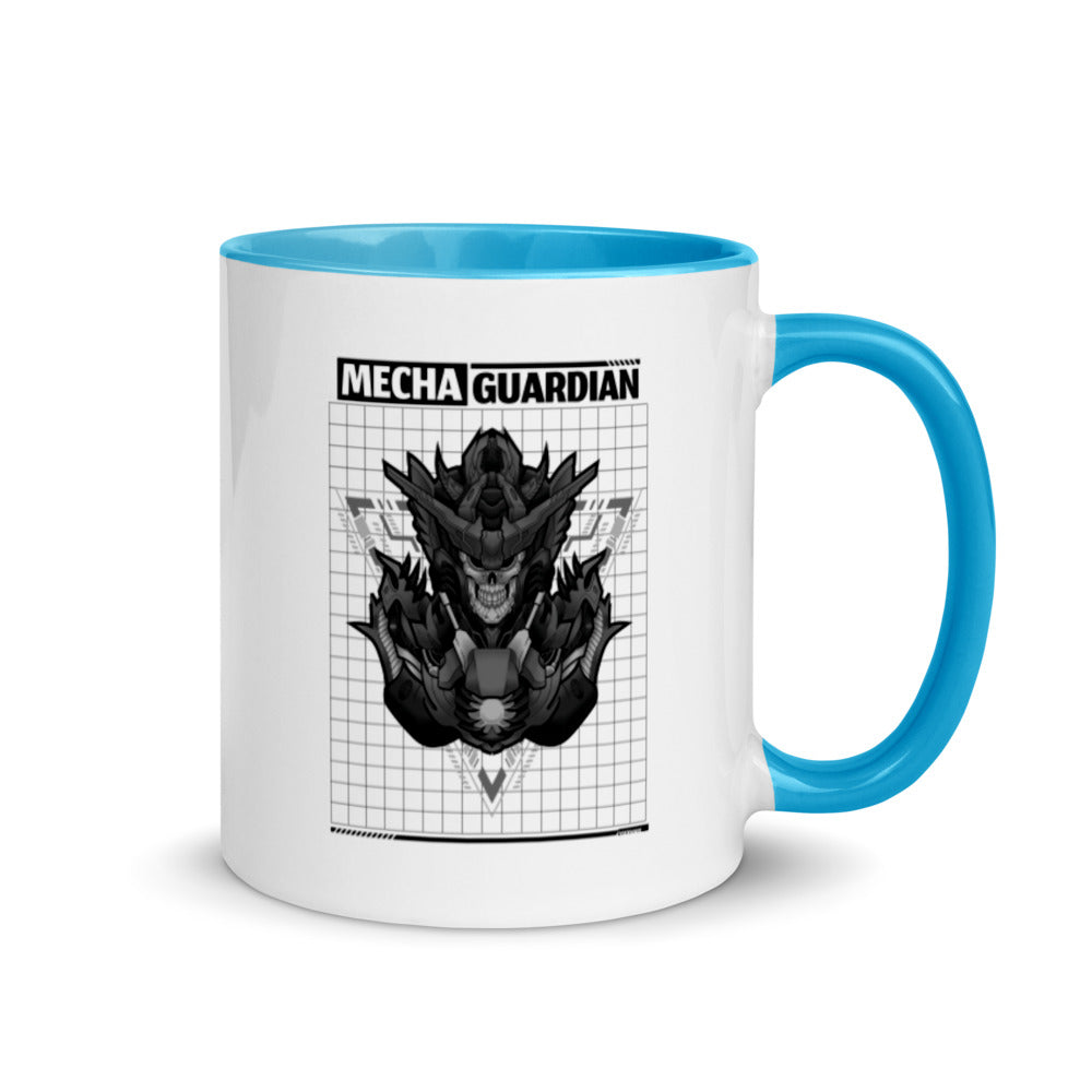 Mecha Guardian - Mug with Color Inside by DarkByteGear
