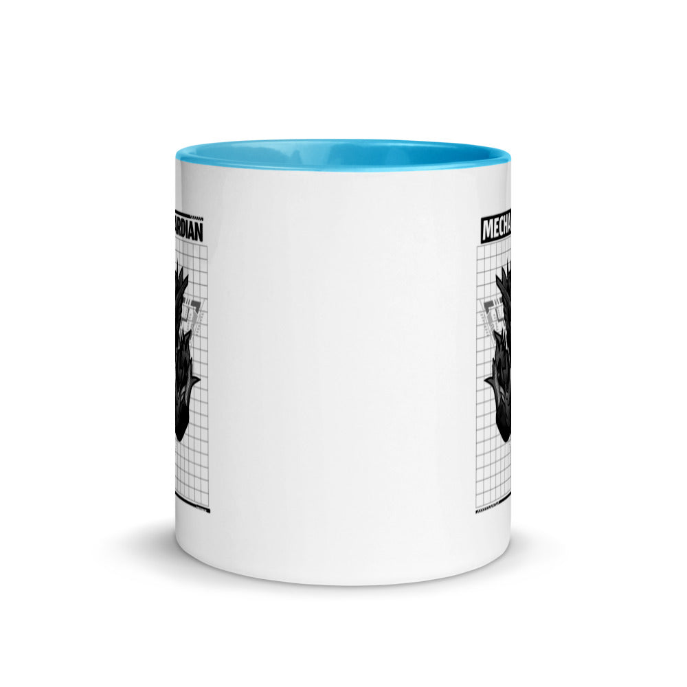 Mecha Guardian - Mug with Color Inside by DarkByteGear