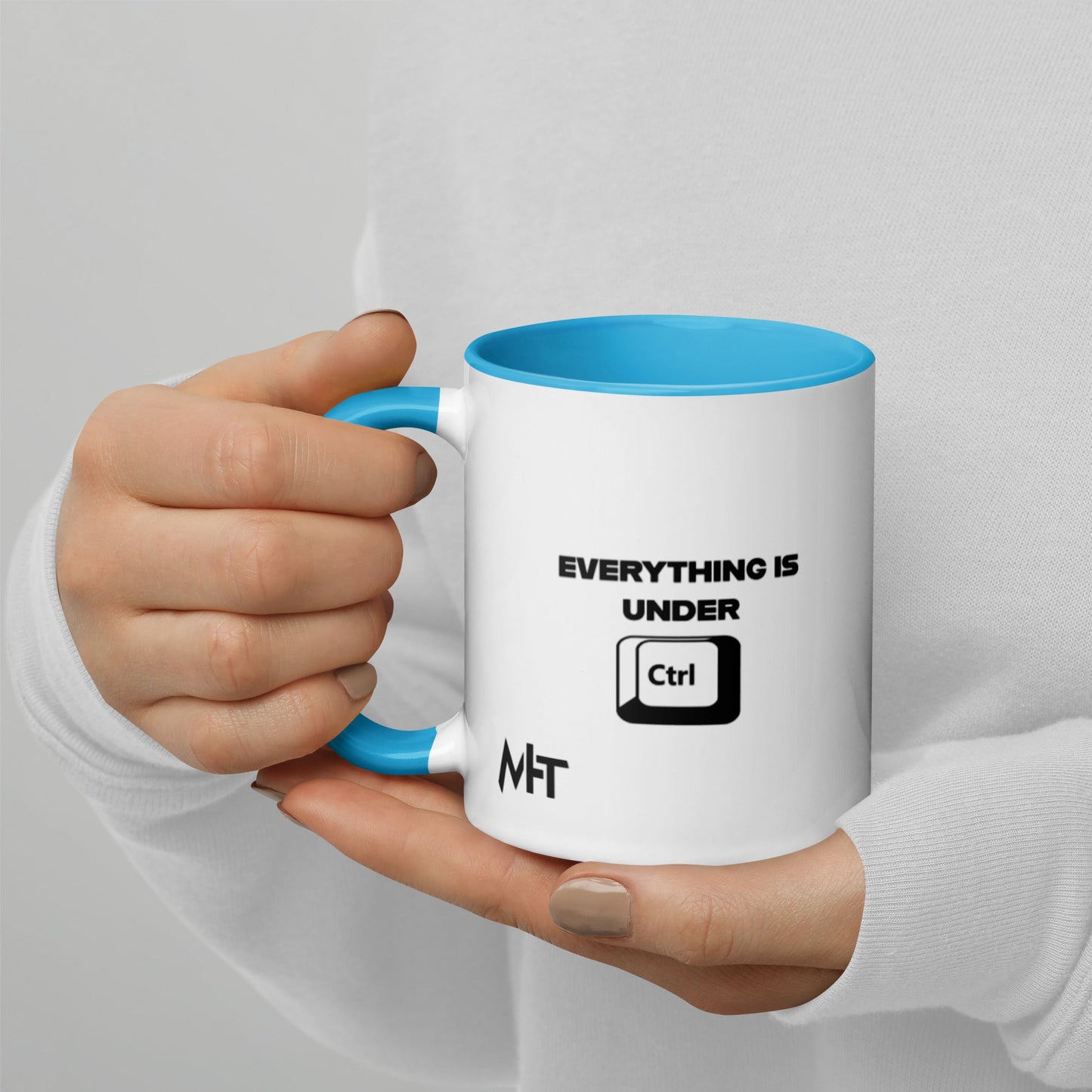 Everything is under Ctrl - Mug with Color Inside by DarkByteGear