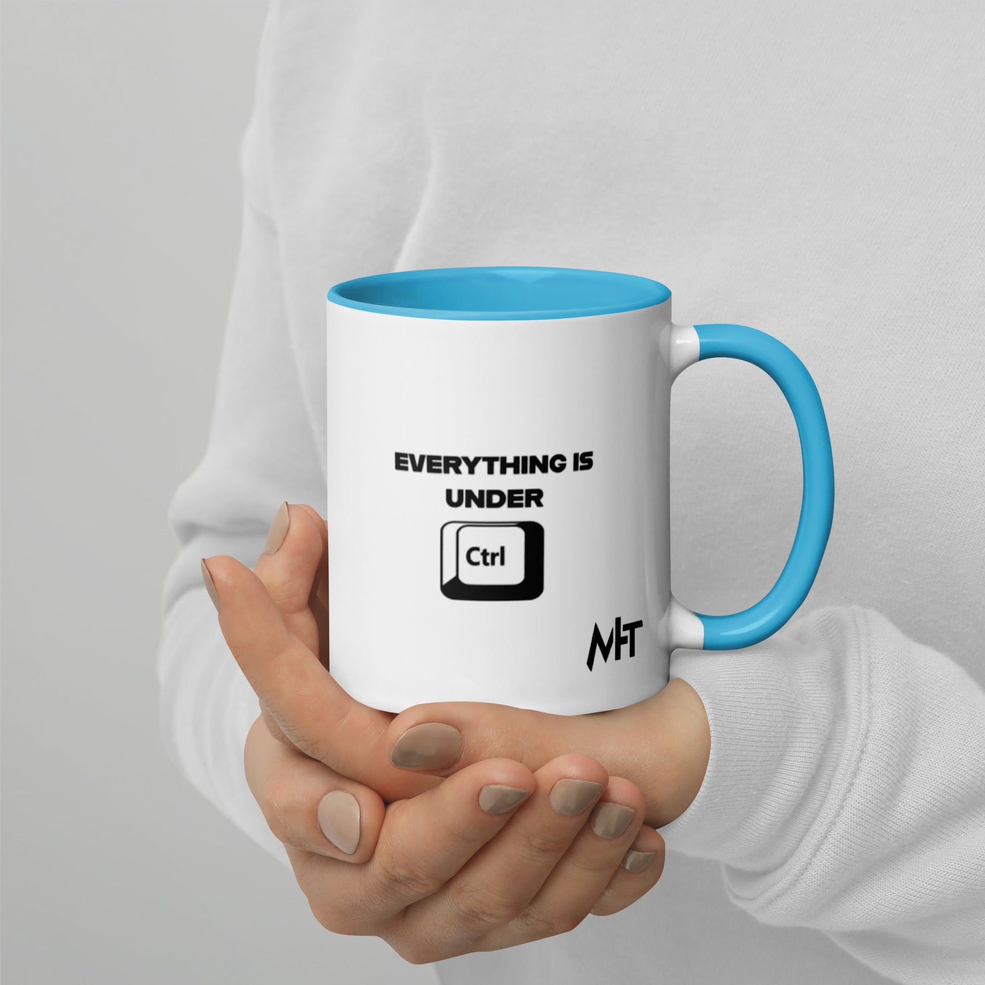 Everything is under Ctrl - Mug with Color Inside by DarkByteGear
