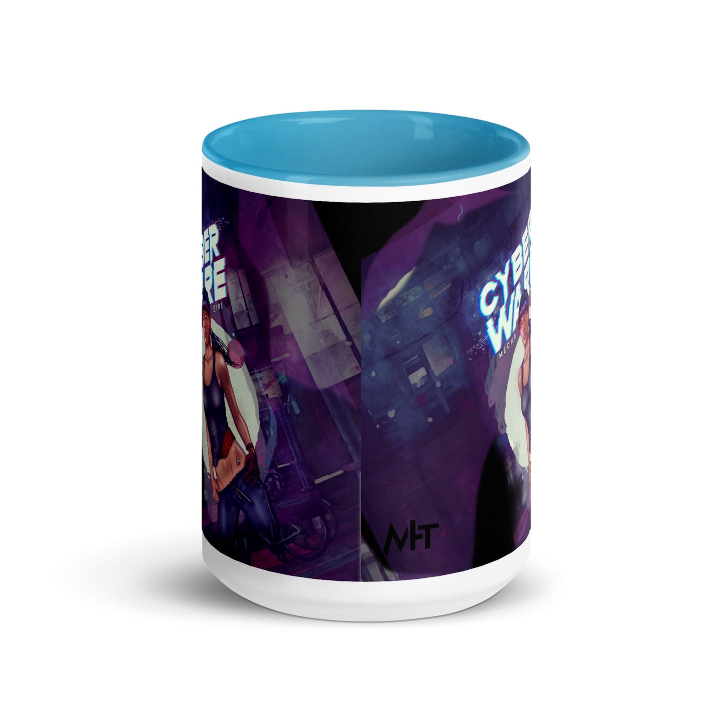 Cyberware Mecha Girl - Mug with Color Inside by DarkByteGear