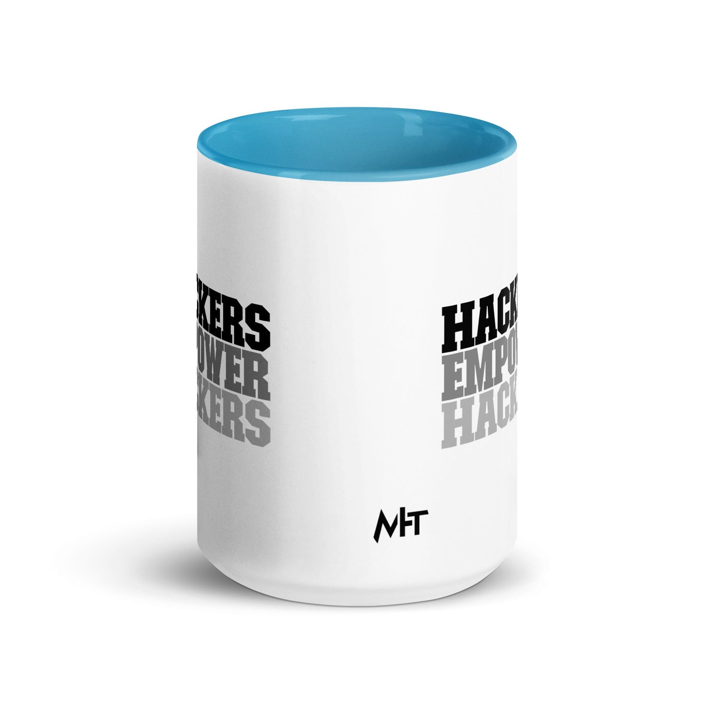 Hackers Empower Hackers V2 - Mug with Color Inside by DarkByteGear