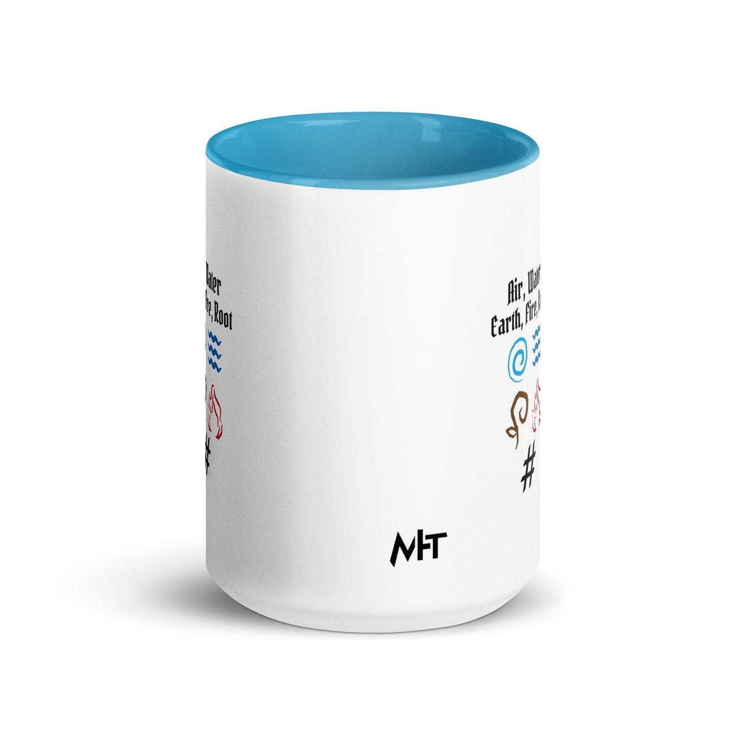 Air, Water, Earth, Fire, Root - Mug with Color Inside by DarkByteGear