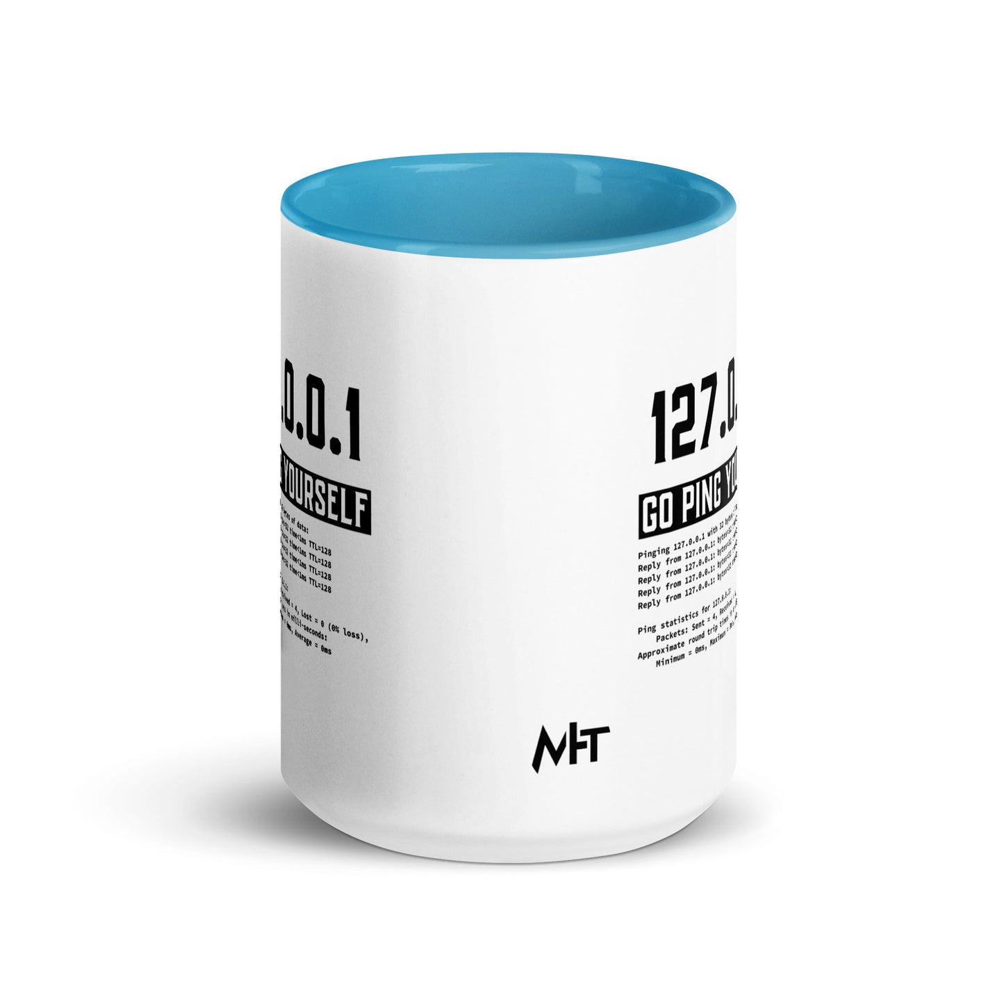 Go ping yourself - Mug with Color Inside by DarkByteGear