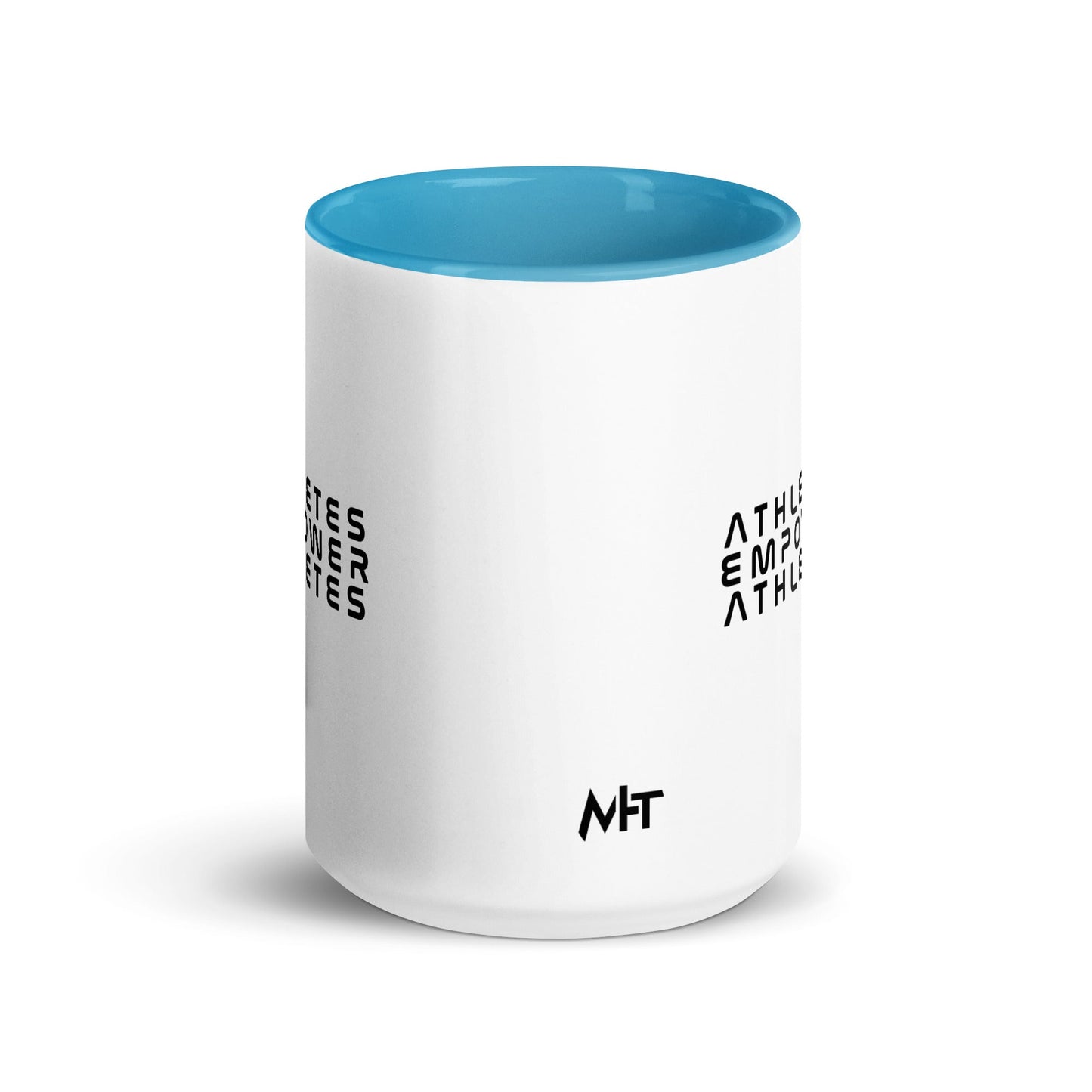 Athletes Empower Athletes - Mug with Color Inside by DarkByteGear