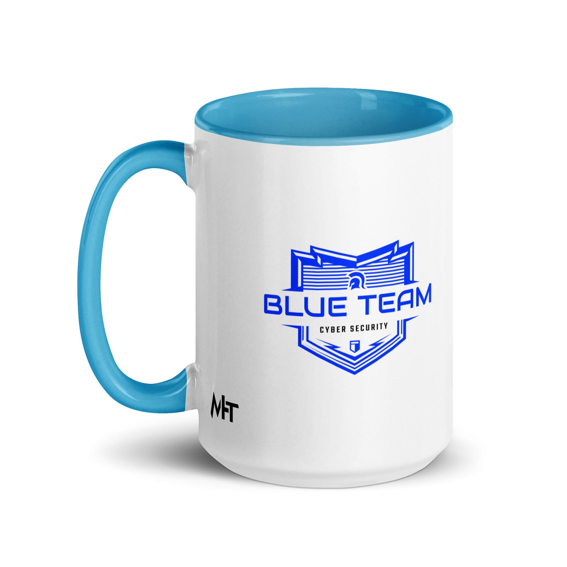 Cyber Security Blue Team V17 - Mug with Color Inside by DarkByteGear