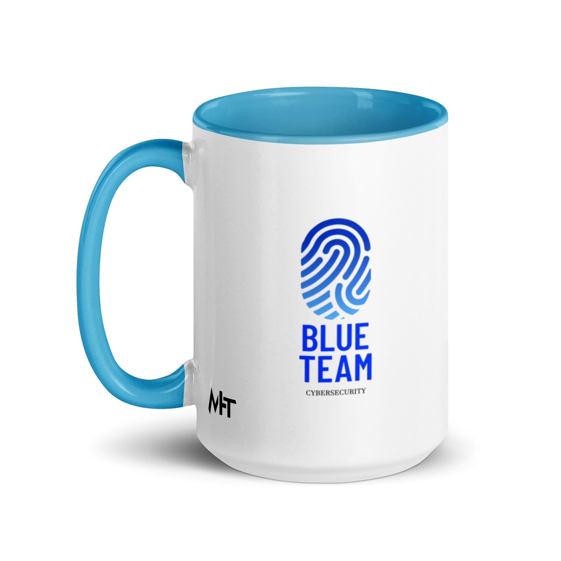 Cyber Security Blue Team V2 - Mug with Color Inside by DarkByteGear