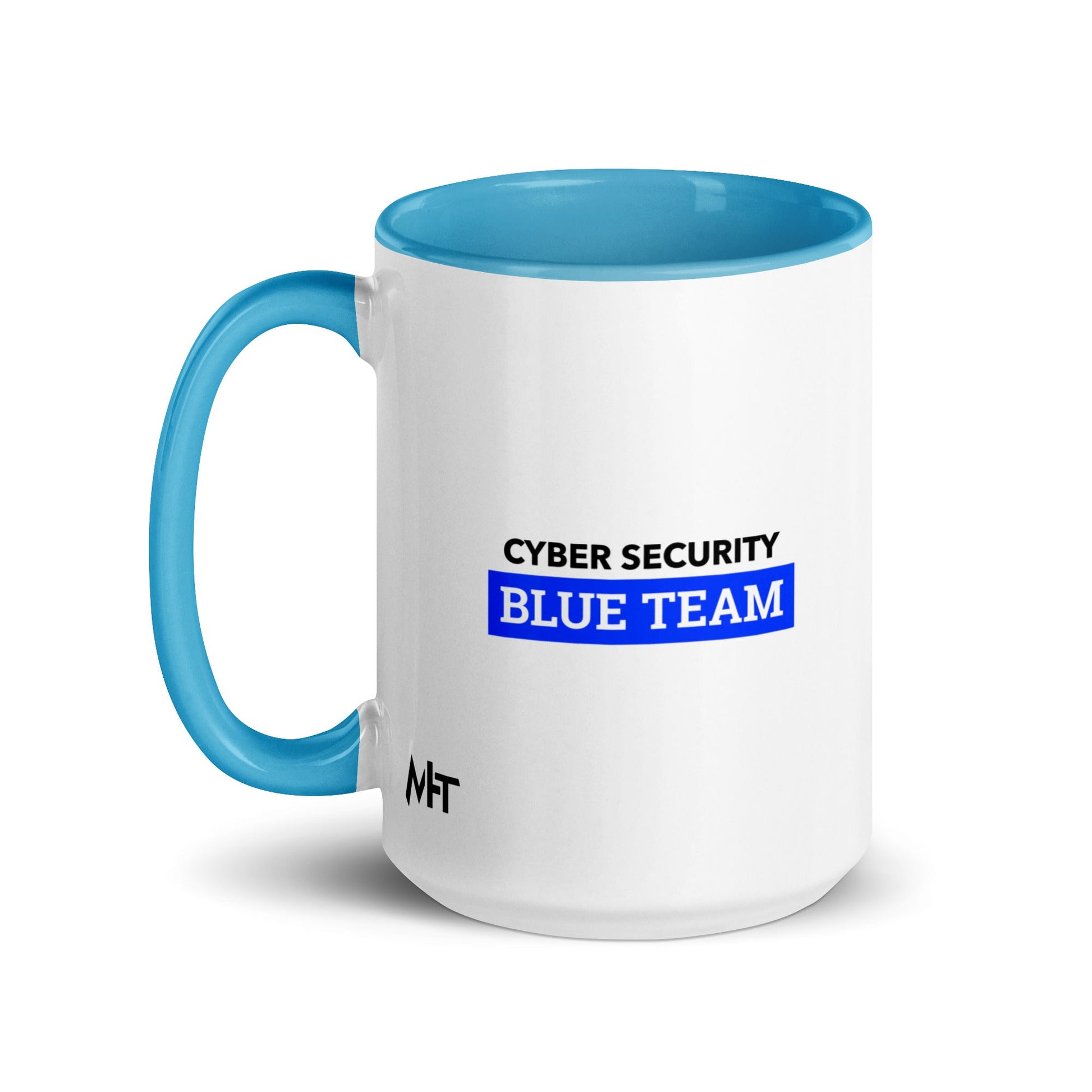 Cyber Security Blue Team V6 - Mug with Color Inside by DarkByteGear
