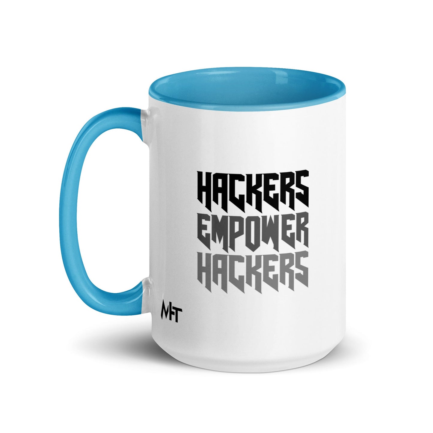 Hackers Empower Hackers V4 - Mug with Color Inside by DarkByteGear