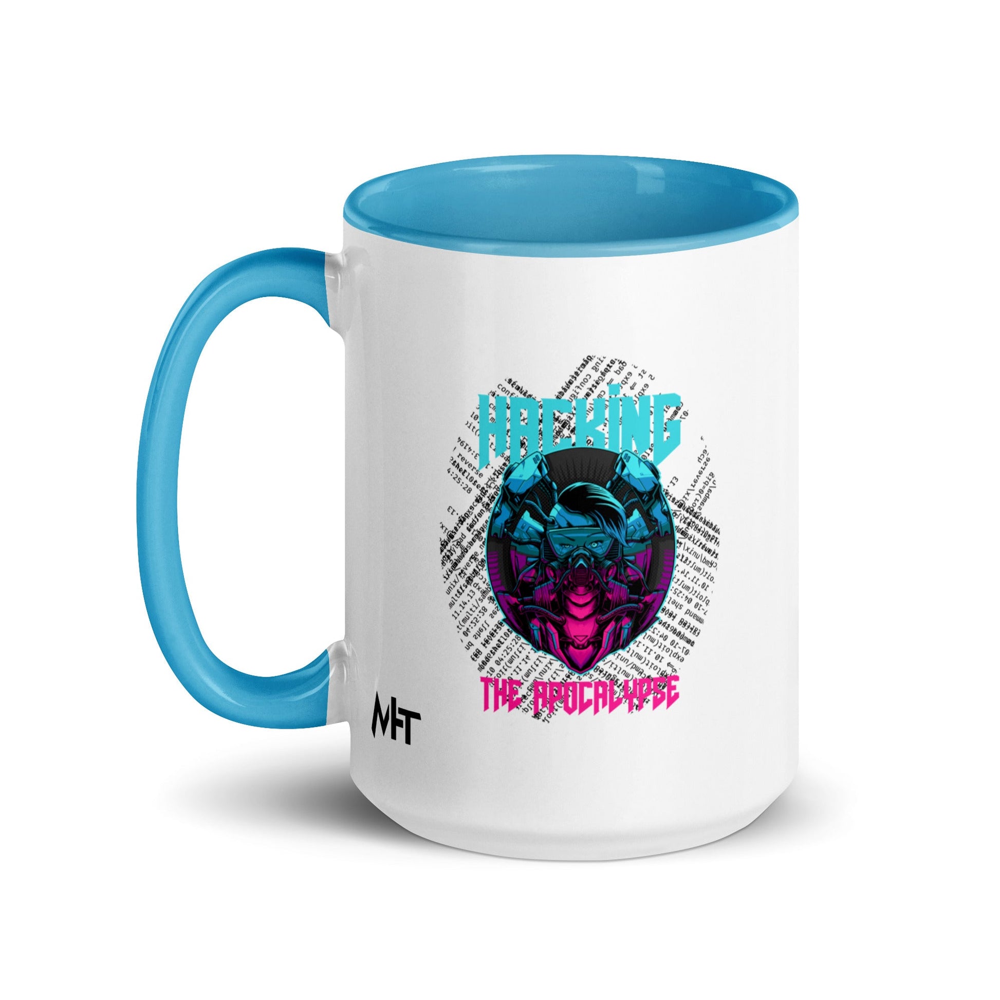 Hacking the apocalypse V2 - Mug with Color Inside by DarkByteGear