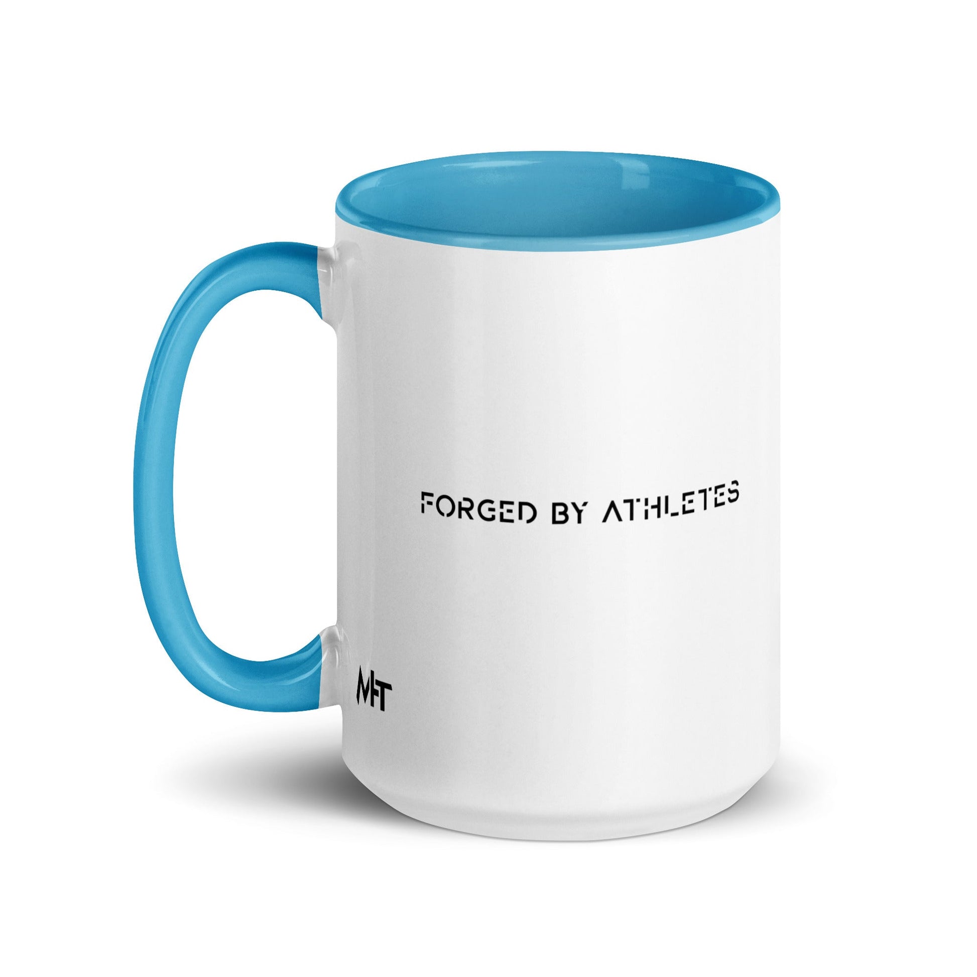 Forged by Athletes - Mug with Color Inside by DarkByteGear