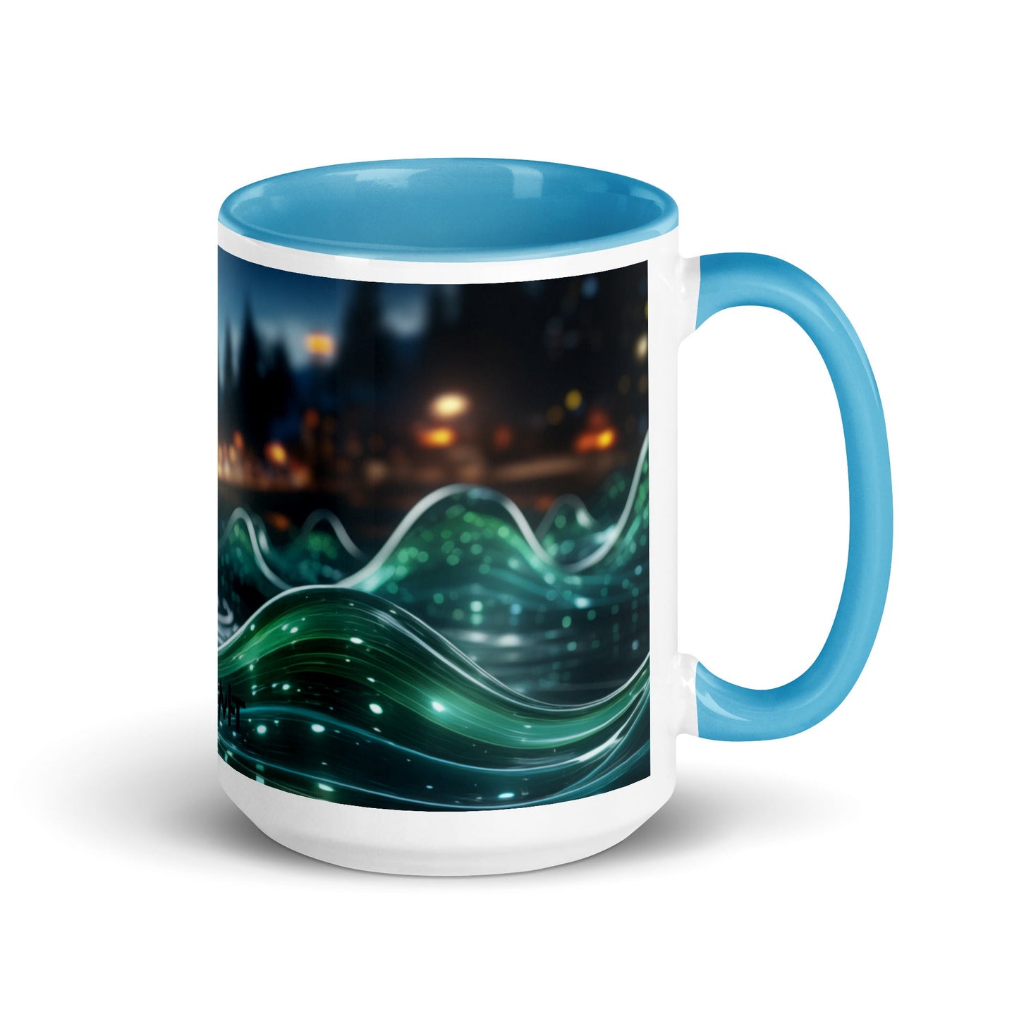 Neon AI V1 - Mug with Color Inside by DarkByteGear
