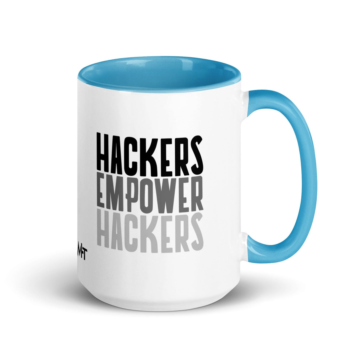 Hackers Empower Hackers - Mug with Color Inside by DarkByteGear