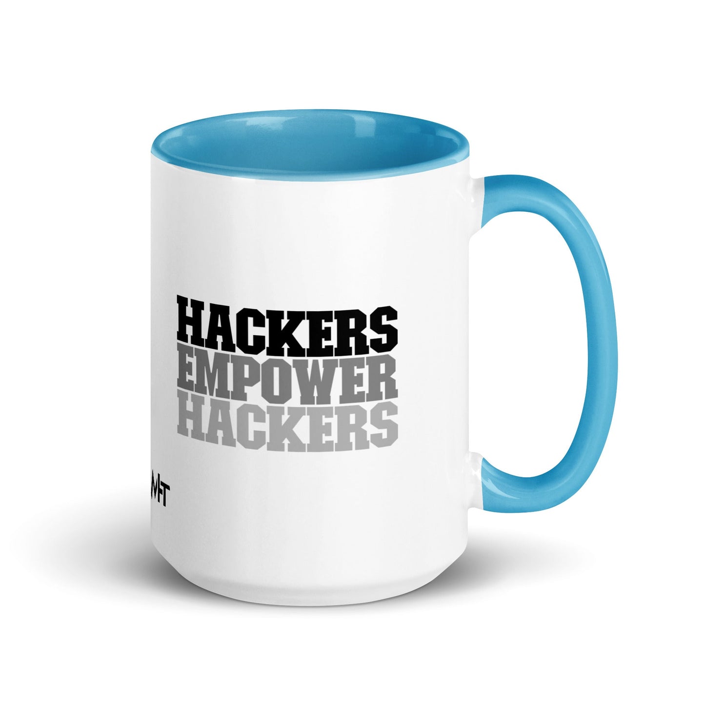 Hackers Empower Hackers V2 - Mug with Color Inside by DarkByteGear