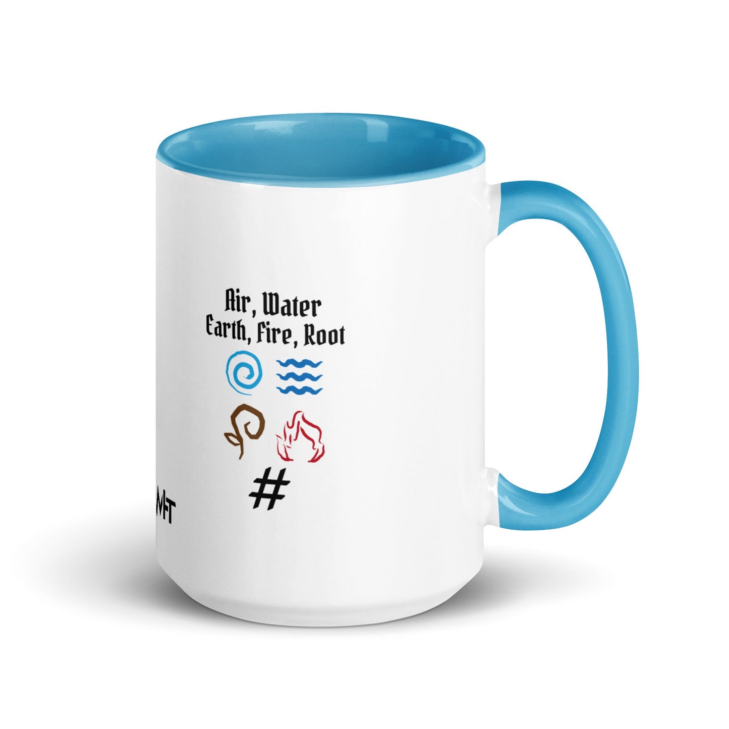 Air, Water, Earth, Fire, Root - Mug with Color Inside by DarkByteGear