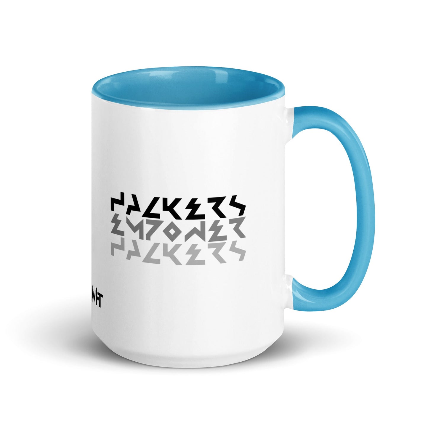 Hackers Empower Hackers V4 - Mug with Color Inside by DarkByteGear